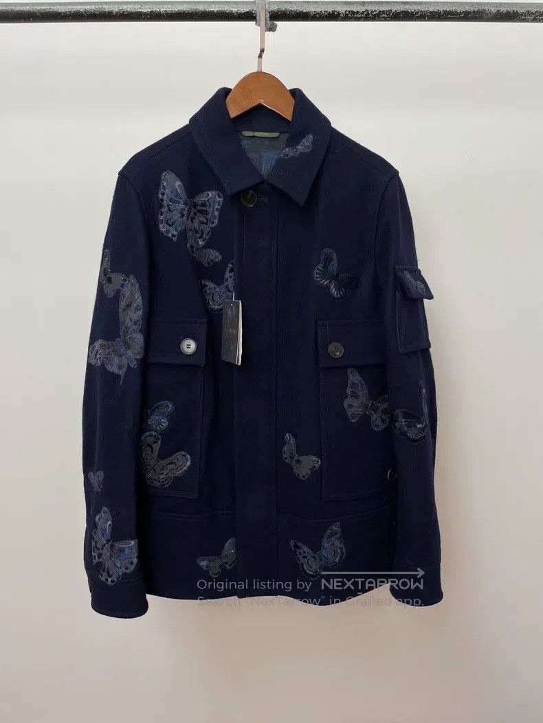 Valentino Valentino Butterfly embroidered wool coat Size US S / EU 44-46 / 1 - 1 Thumbnail