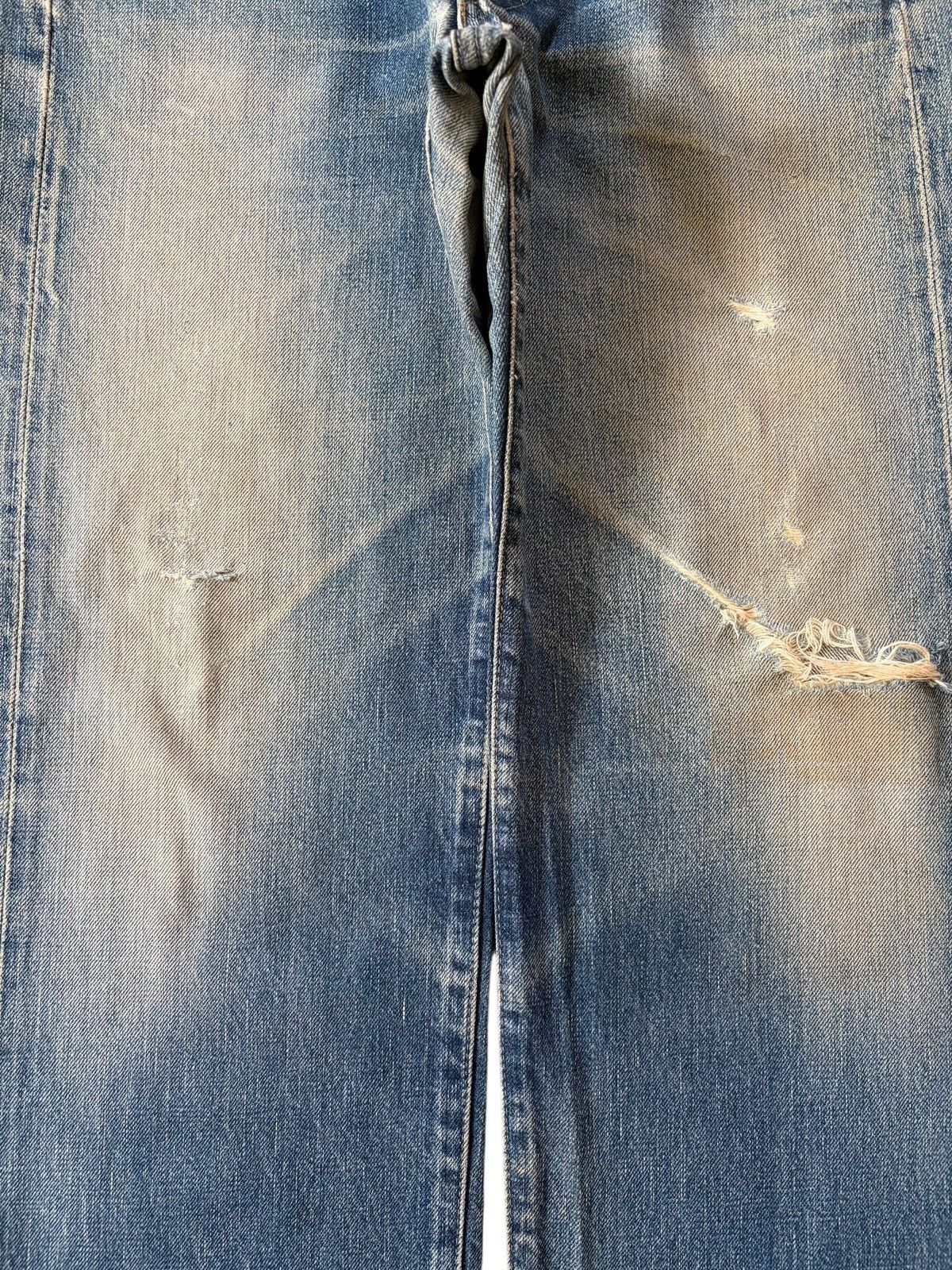Levi's Vintage 90s Levis 503B Big E Selvedge Mud Wash Distress Jean Size US 30 / EU 46 - 3 Thumbnail