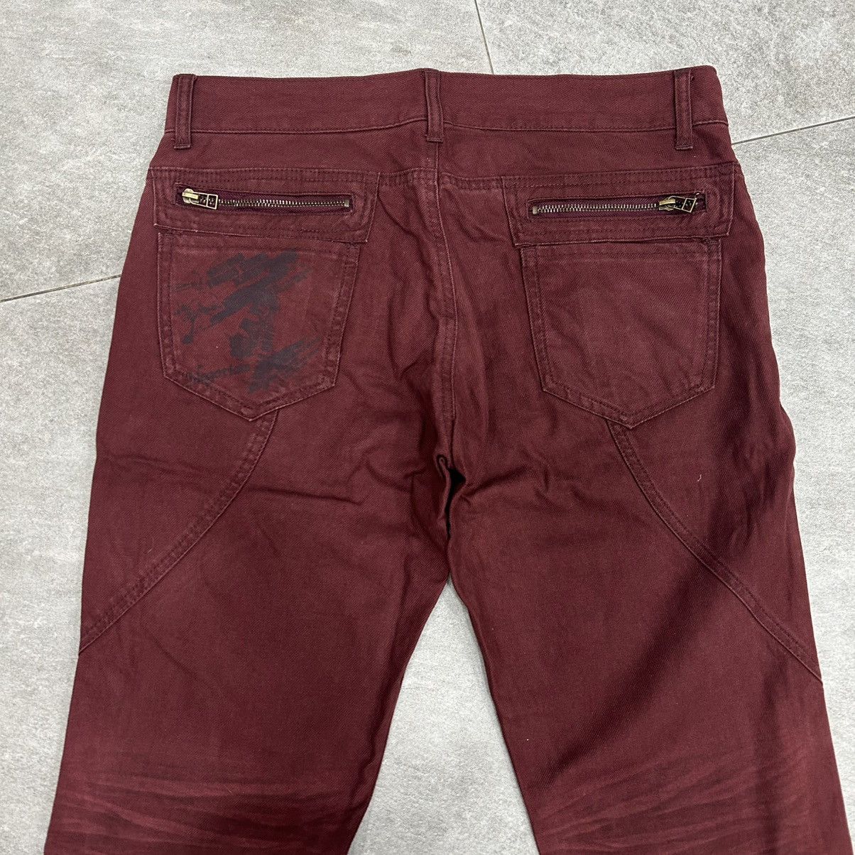 semanticdesign Vintage 90s Semanticdesign Flared Burgundy Pants Size US 34 / EU 50 - 13 Thumbnail