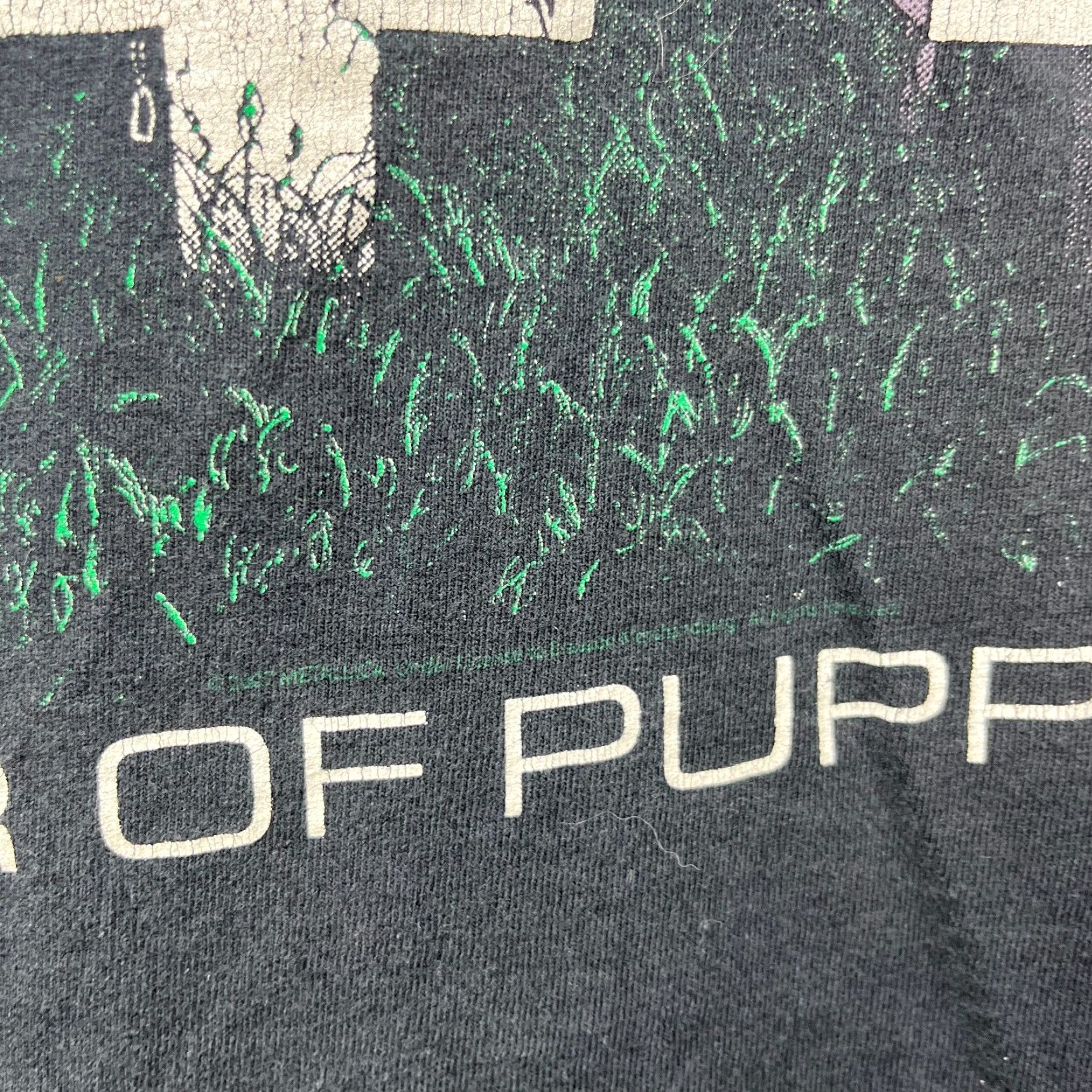 Vintage VINTAGE Metallica Master of the Puppets T Shirt XL Men Black Shirt XL Mens Vintage 90s Concert Lead Guitar Band T-Shirt Size US XL / EU 56 / 4 - 4 Thumbnail
