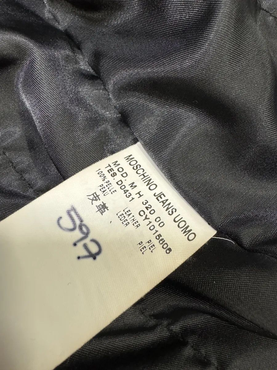 Moschino 2000s Moschino Multi Zips Circle Black Leather Jacket Size US M / EU 48-50 / 2 - 10 Thumbnail