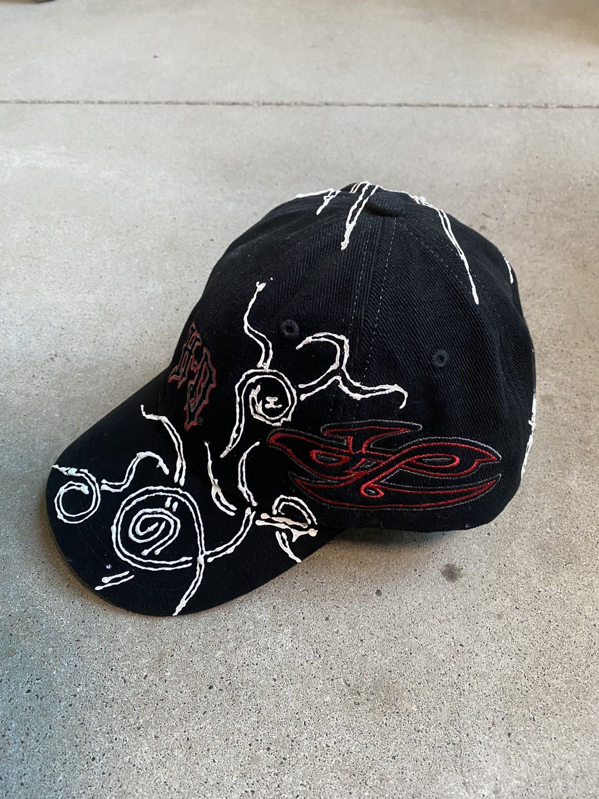 Harley Davidson × Vintage Vintage Harley embroidered tattoo hat Size ONE SIZE - 2 Thumbnail