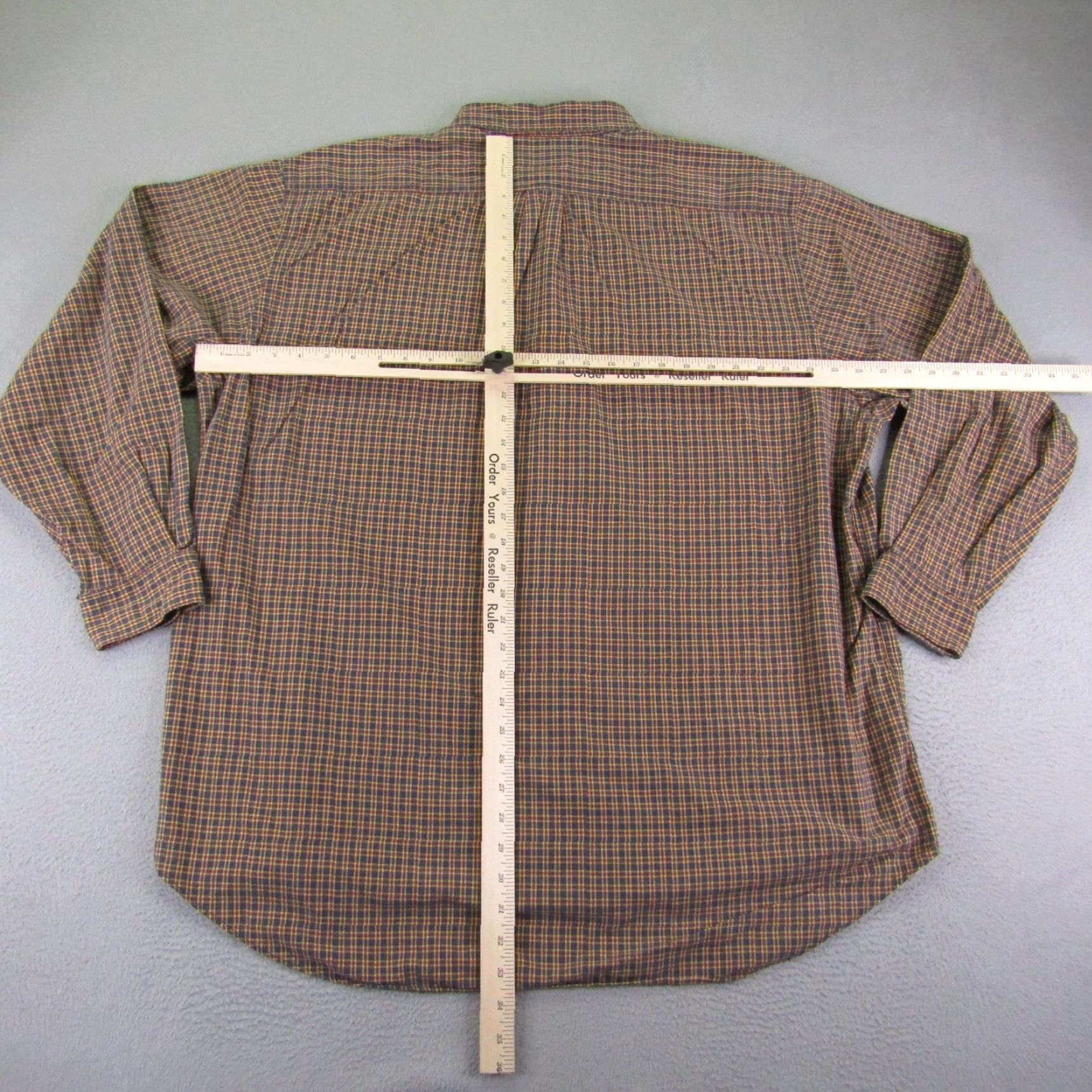 Abercrombie & Fitch VINTAGE Abercrombie & Fitch Shirt Mens XL Blue Beige Plaid Twill Button Up Y2K Size US XL / EU 56 / 4 - 5 Thumbnail