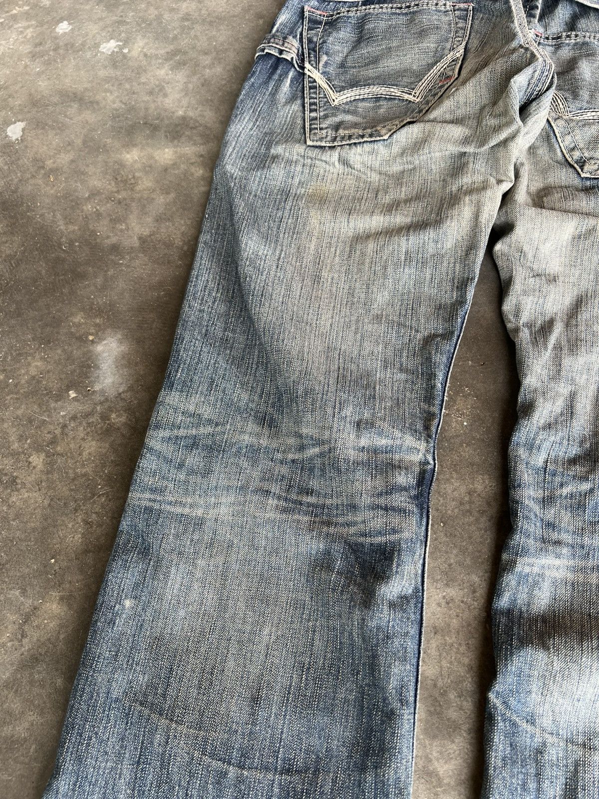 Edwin 💥Flare💥Edwin 503 Blue Trip Backle Back Jean Size US 30 / EU 46 - 17 Thumbnail