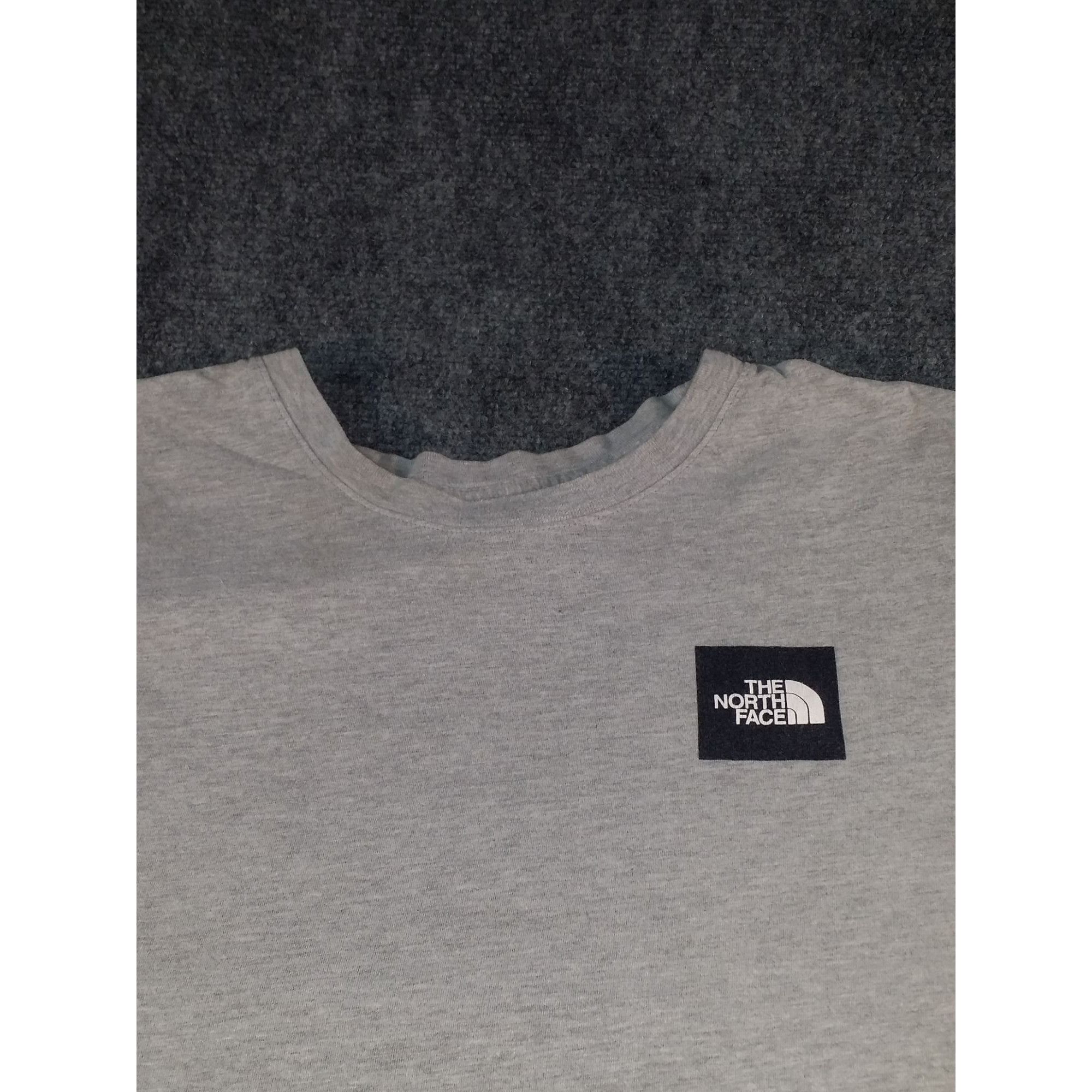 The North Face The North Face Tshirt Men Sz XXL Short Sleeve Box Logo Gray Size XXL / US 16-18 / IT 52-54 - 2 Thumbnail