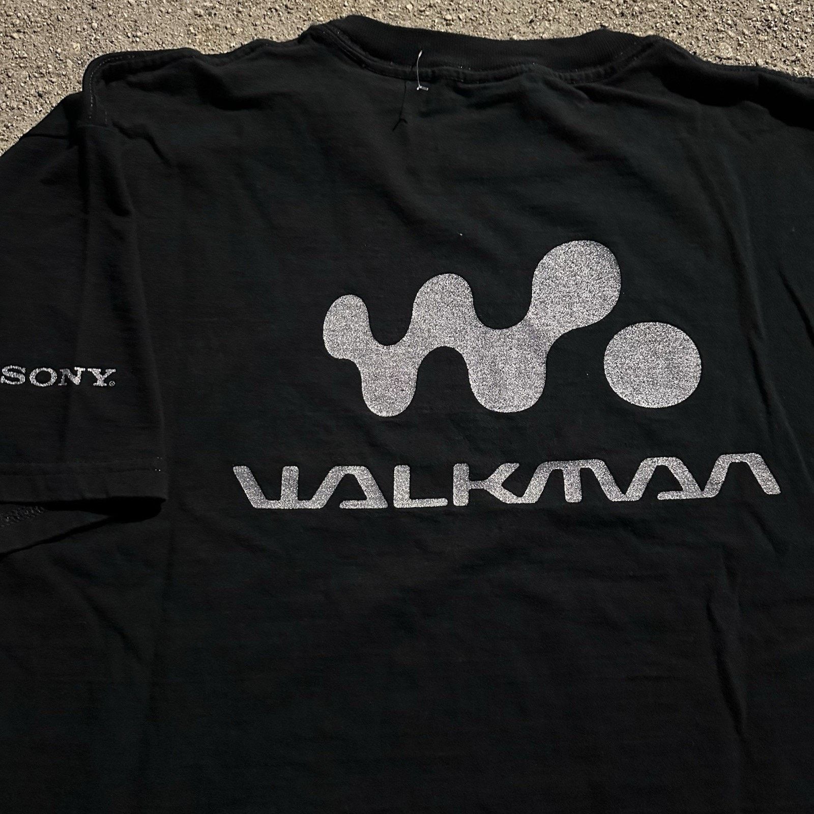 Sony × Vintage Vintage Sony Walkman Black Promo Tee T-Shirt XL Size US XL / EU 56 / 4 - 1 Thumbnail