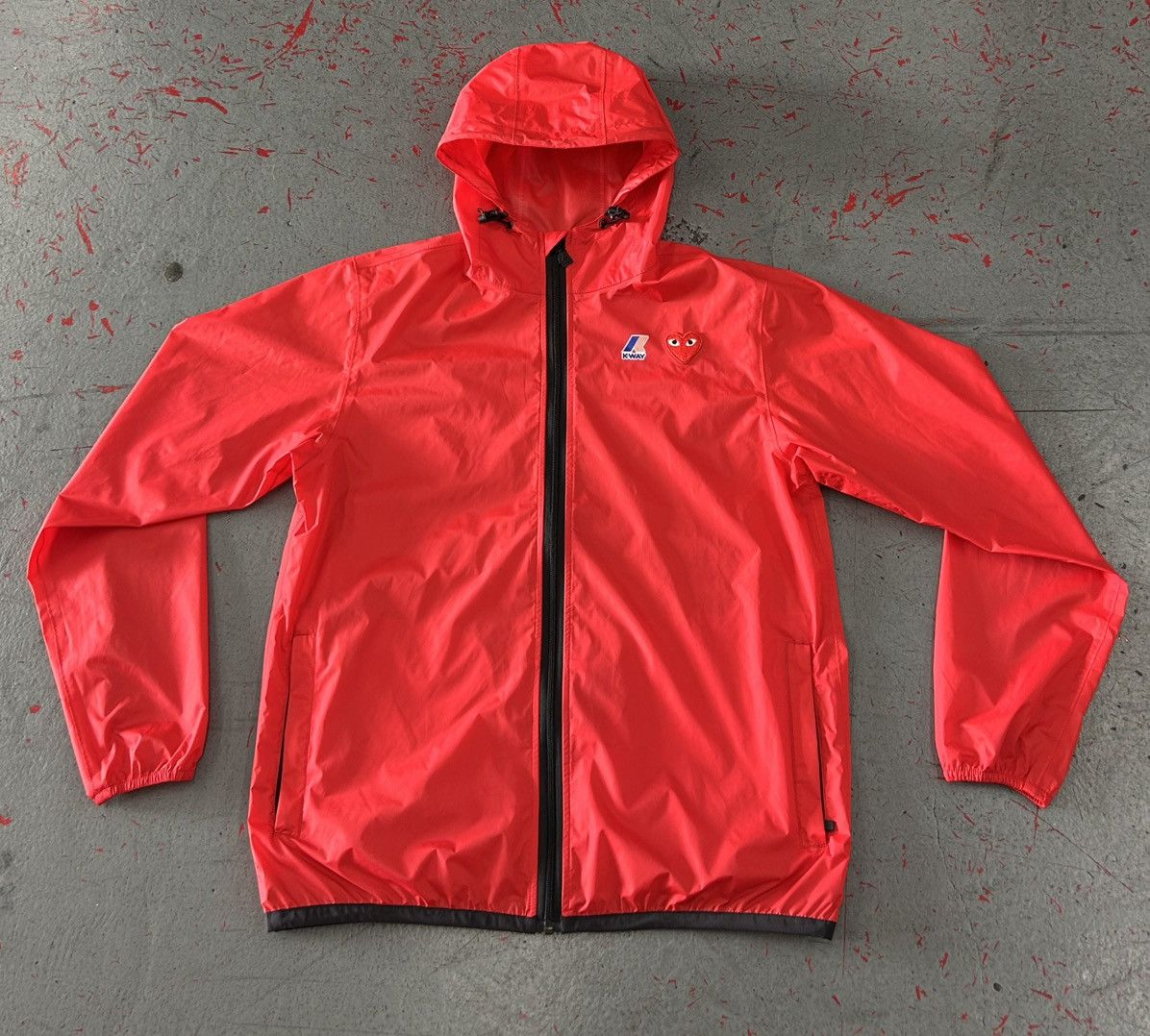Comme des Garcons Comme Des GARCONS Play x K-Way Full-Zip Jacket Size Medium Size US M / EU 48-50 / 2 - 1 Thumbnail