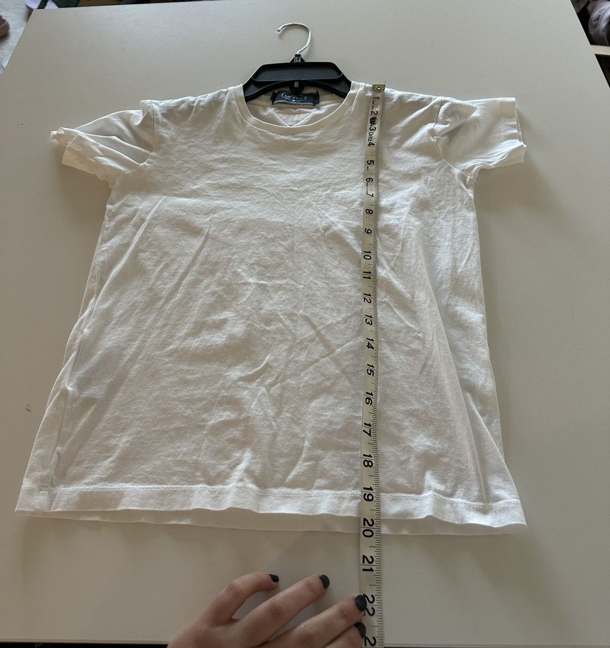 Prada Prada 2021SS White Back Triangle Logo Short Sleeve Tee Size XS / US 0-2 / IT 36-38 - 5 Thumbnail