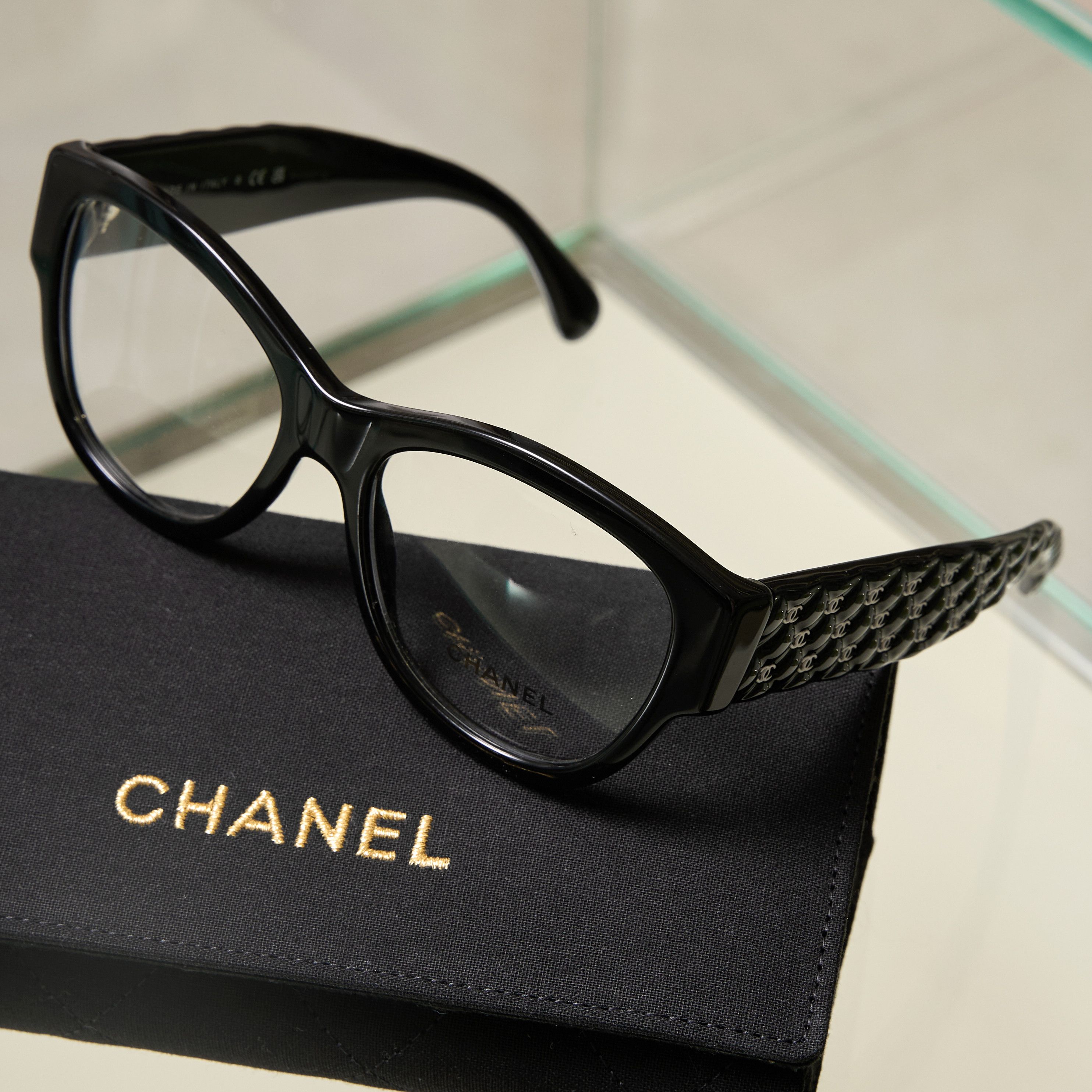Chanel CHANEL 0CH3445 C760 Eyeglasses BLACK Size ONE SIZE - 1 Thumbnail