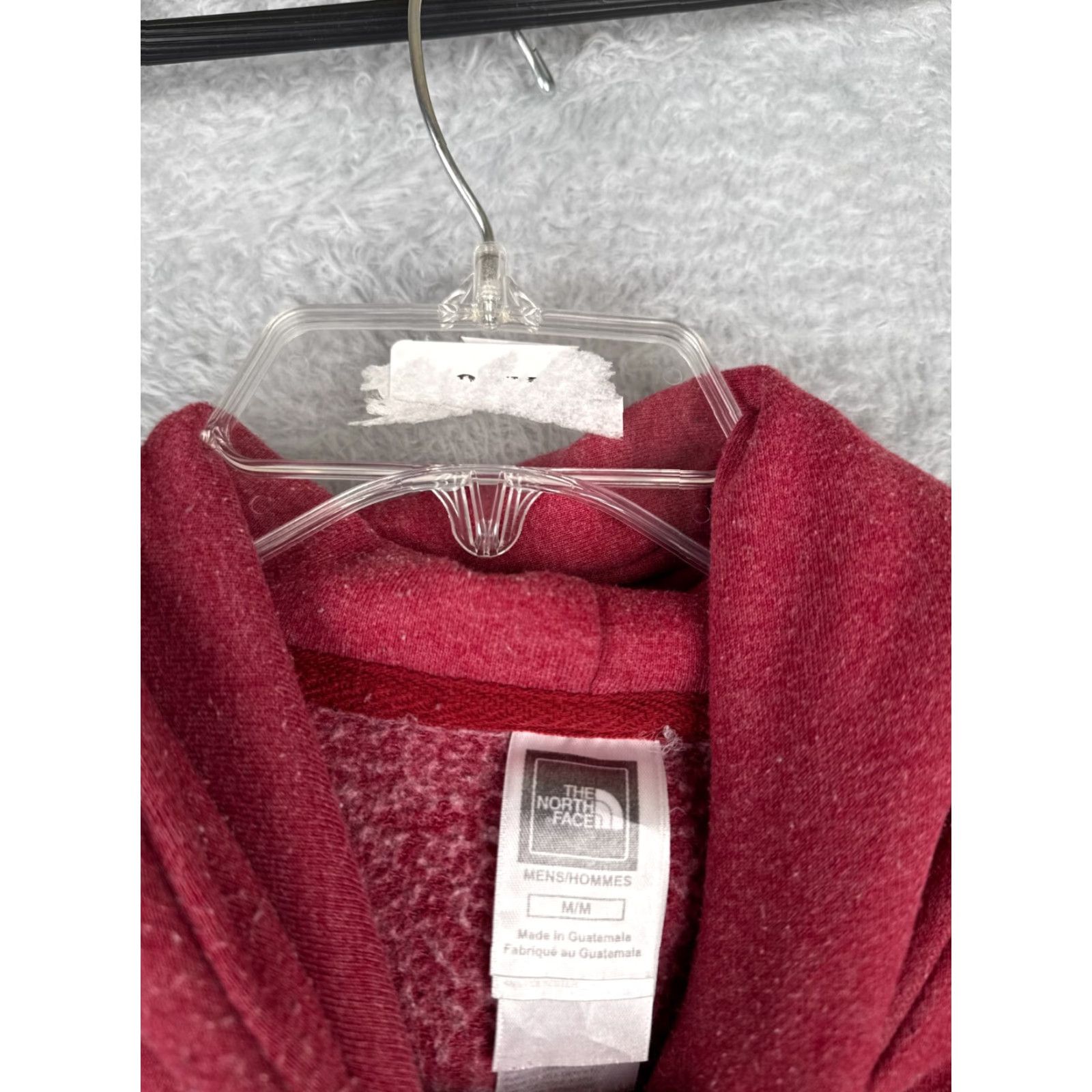 The North Face The North Face Mens Hoodie Pullover Zip Pocket Red Cotton Blend Jersey Size US M / EU 48-50 / 2 - 7 Thumbnail