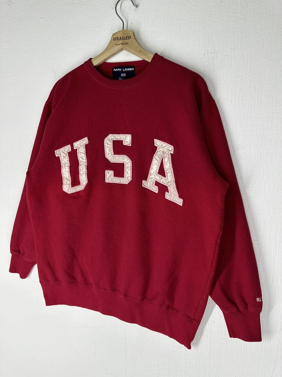 Polo Ralph Lauren × Ralph Lauren Vintage Ralph Lauren Polo Sport USA Spellout Logo Sweatshirt Size US M / EU 48-50 / 2 - 2 Thumbnail