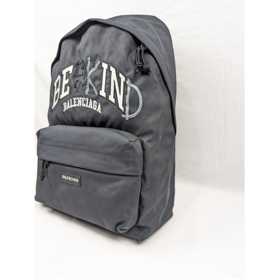 Balenciaga o1rshd1 Q:3 / Size: OS / Be Kind Explorer Backpack in Black Size ONE SIZE - 4 Thumbnail