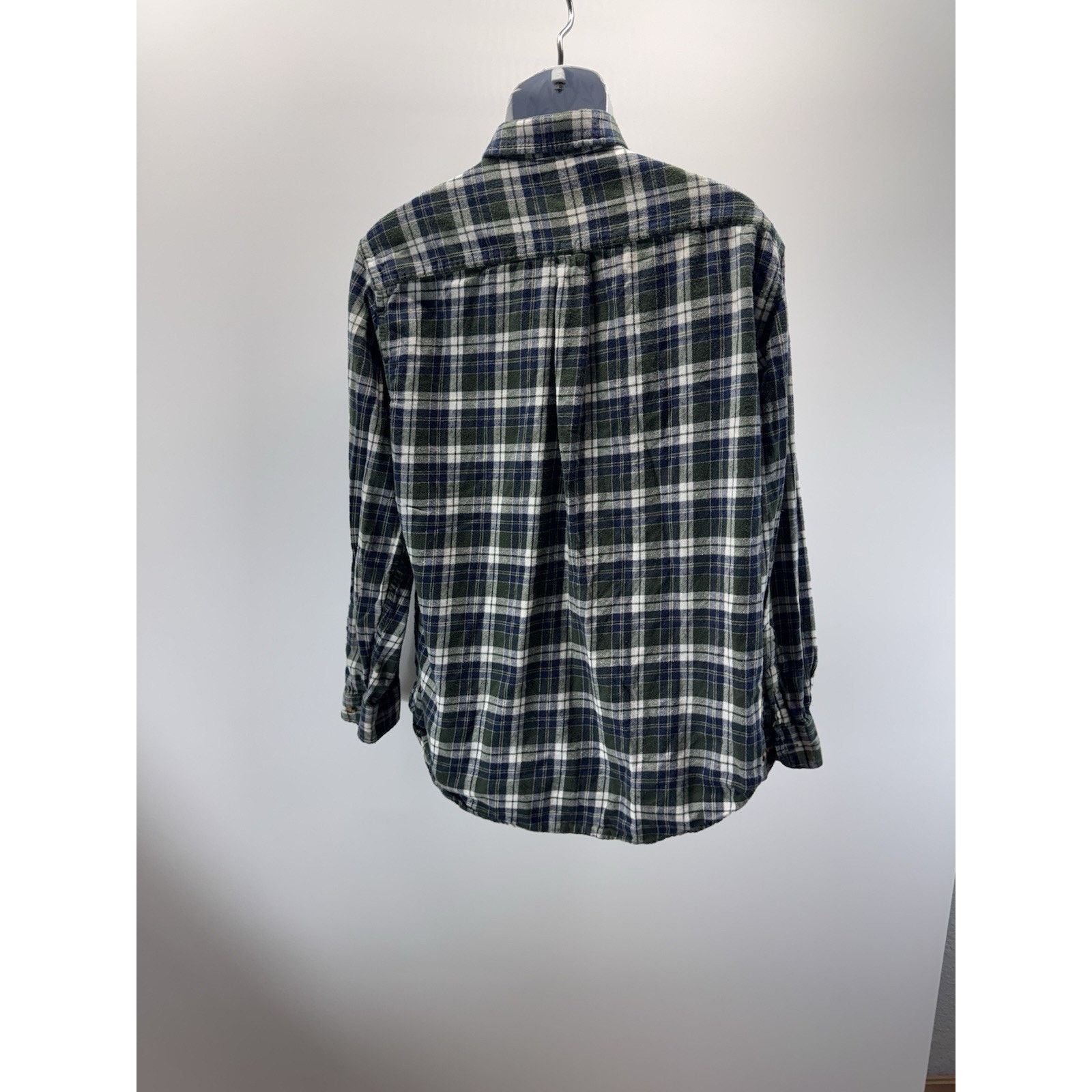 Croft & Barrow Croft & Barrow Men's Sz L Blue & Green Plaid Flannel Shirt Size US L / EU 52-54 / 3 - 2 Thumbnail