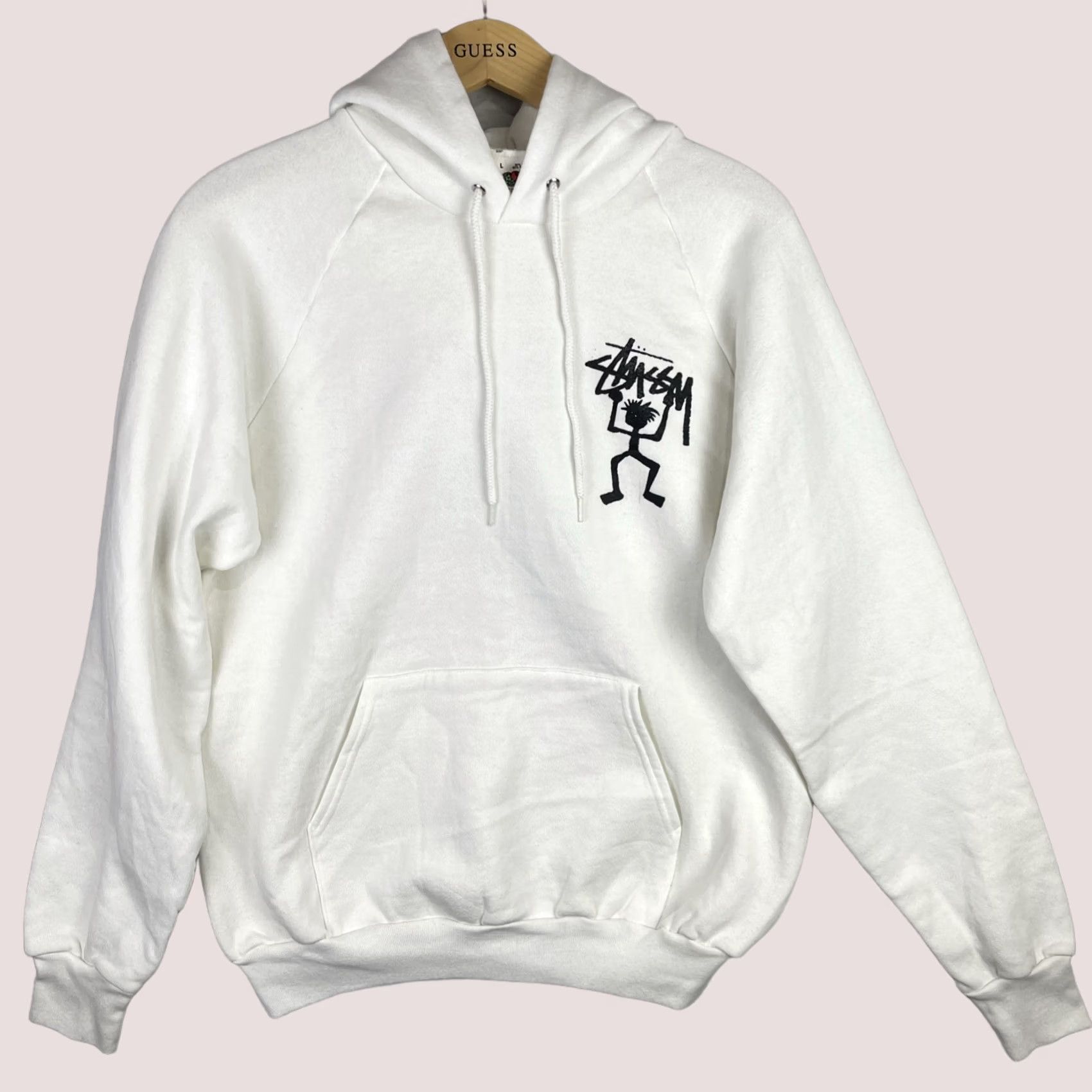 Streetwear × Stussy × Vintage stussy saxophone man sweatshirt 