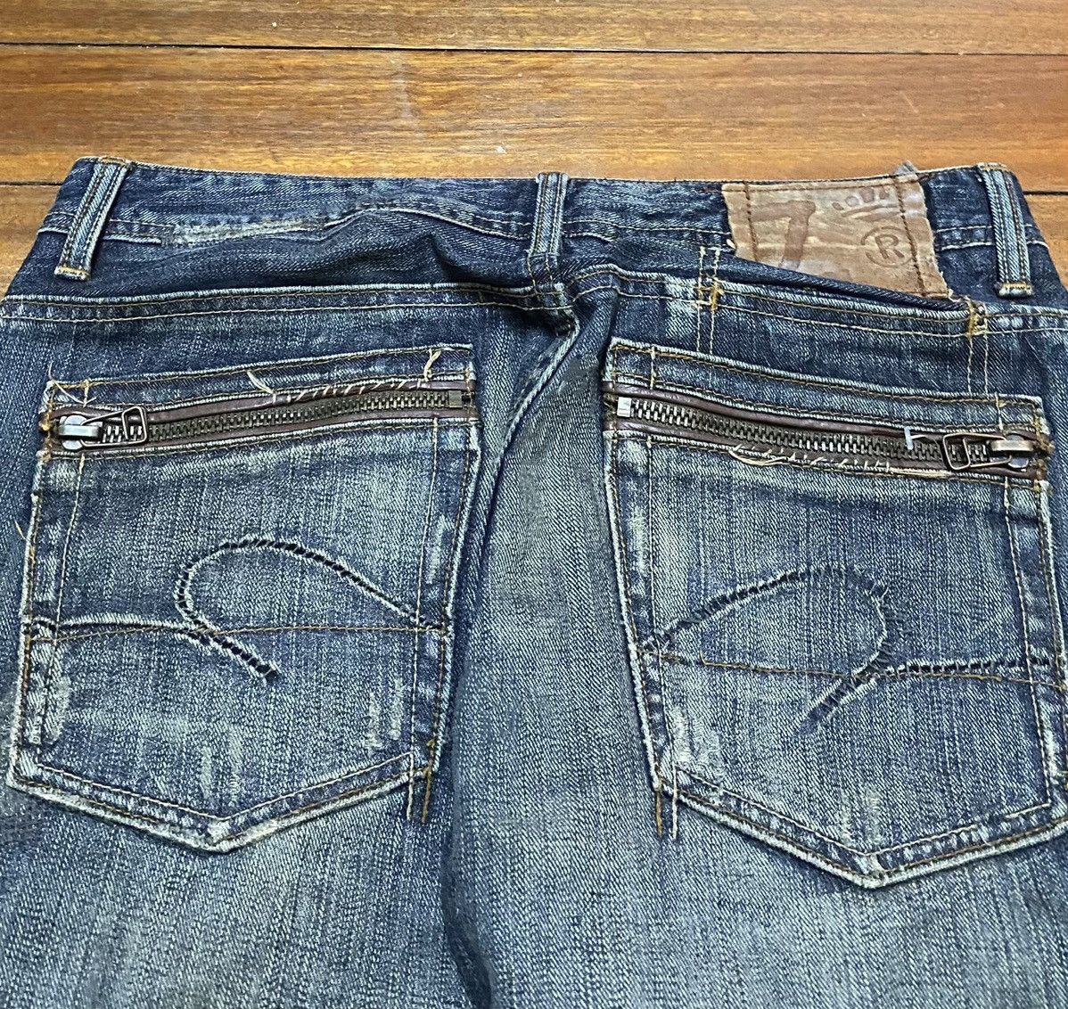 Japanese Brand Rare Design Vintage Japanese Z Brand Jeans 2000s Size US 33 - 4 Thumbnail