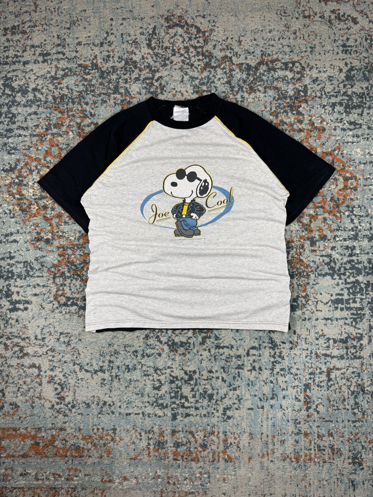Peanuts × Vintage Vintage 90s Peanuts Snoopy Joe cool graphic tee two tone Size US XL / EU 56 / 4 - 1 Thumbnail