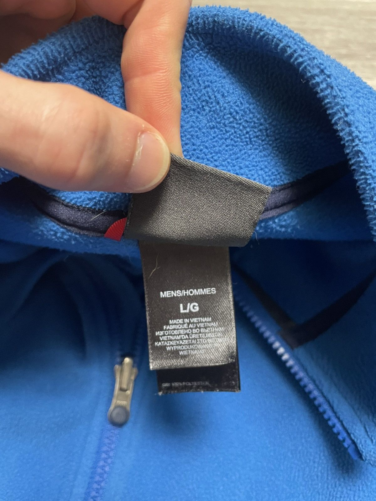 The North Face Vintage The North Face Polartec Blue Full Zip Fleece Jacket Size US L / EU 52-54 / 3 - 14 Thumbnail