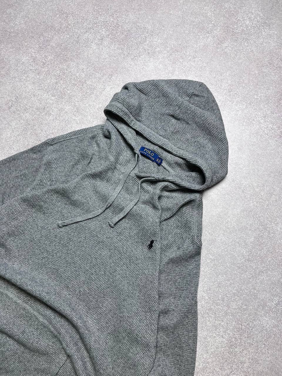 Polo Ralph Lauren × Vintage Vintage Polo Ralph Lauren Waffle Boxy Hoodie Y2K XL Size US XL / EU 56 / 4 - 2 Thumbnail