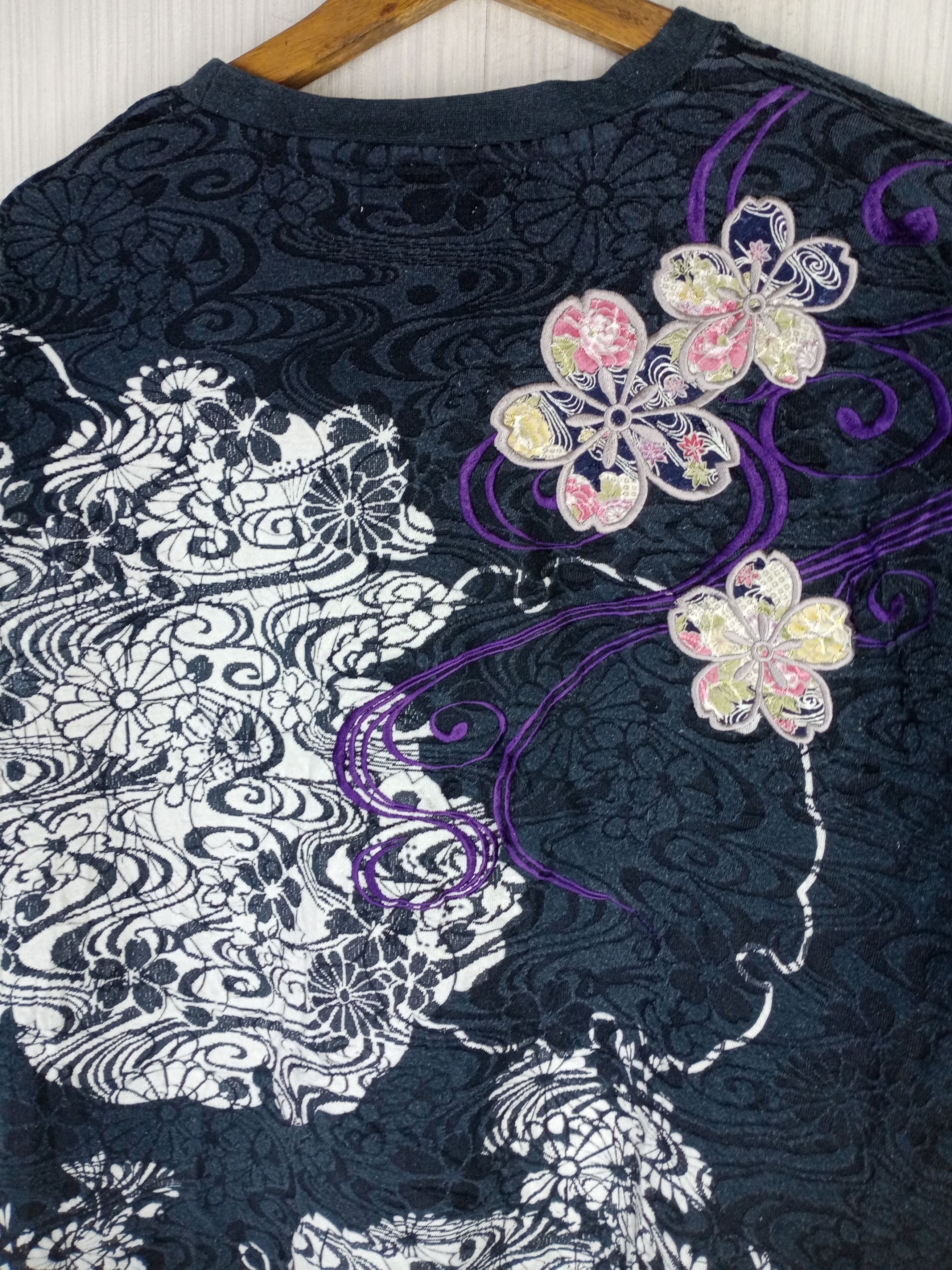 Karakuri Tamashii Rare Vintage Karakuri Tamashi Fullprint Long Sleeve Tshirt Size US XL / EU 56 / 4 - 6 Thumbnail