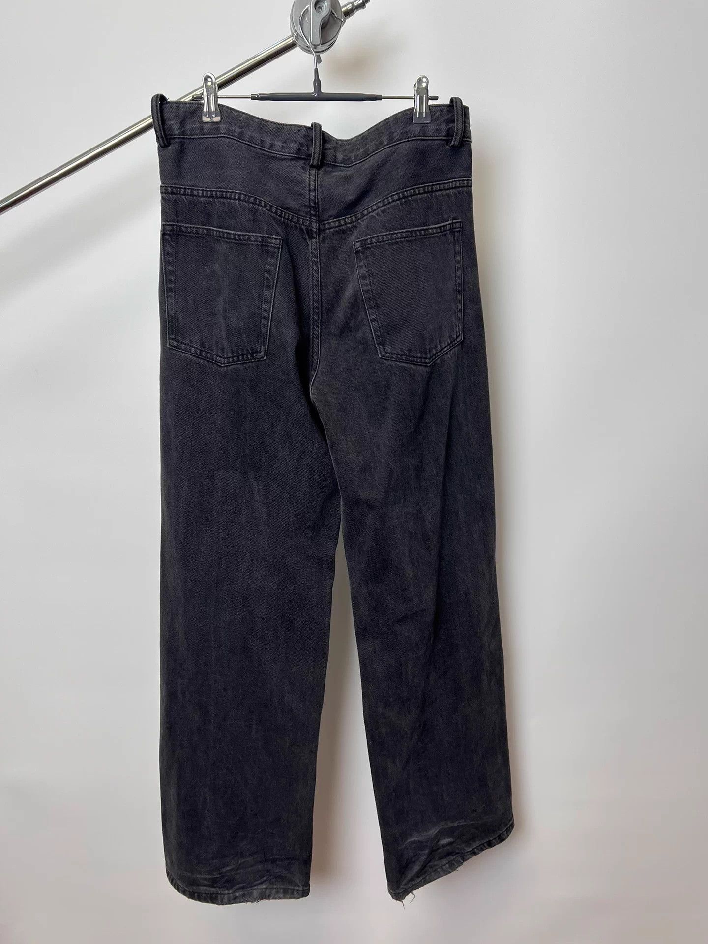 Ann Demeulemeester Ann Demeulemeester Washed Straight Leg Black Denim Size US 26 / EU 42 - 4 Thumbnail