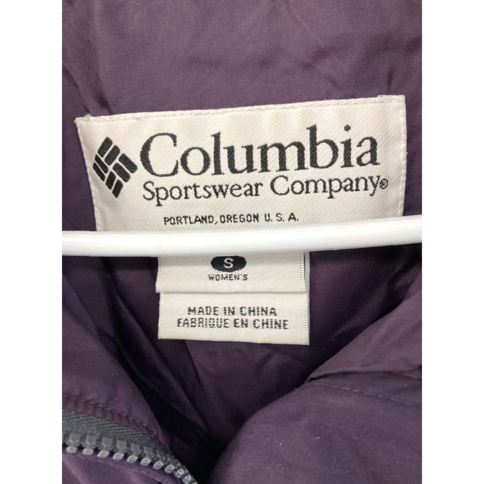 Vintage Columbia Jacket Small Purple Puffer Full Zip Down Coat Womens Size S / US 4 / IT 40 - 5 Thumbnail