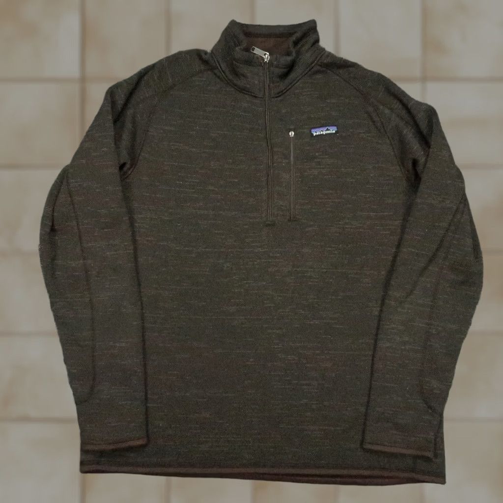 Patagonia Patagonia Better Sweater Quarter-Zip Jacket Mens XL Brown Fleece Pockets Zip Size US XL / EU 56 / 4 - 1 Thumbnail