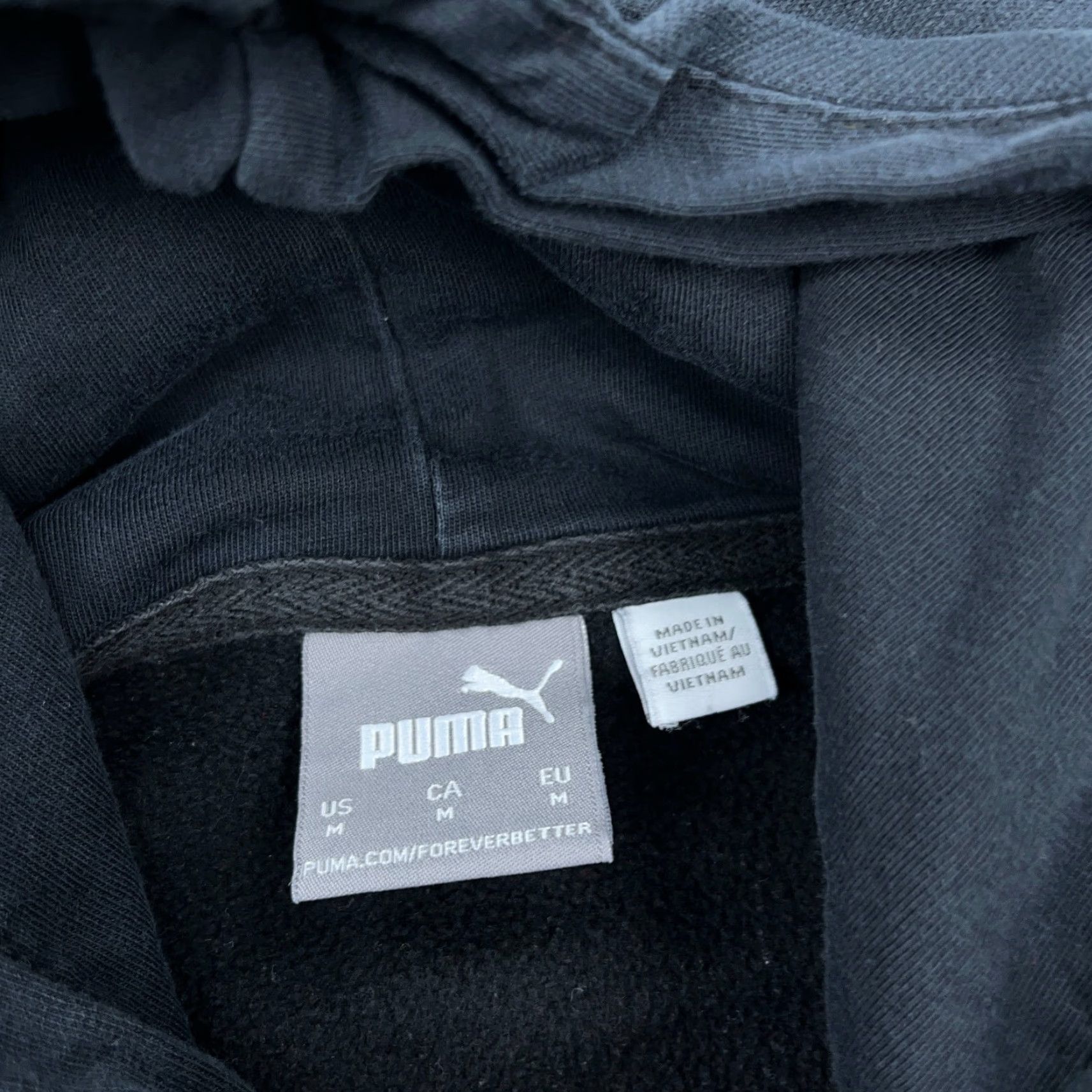 Puma Puma Hoodie Men Medium Black Embossed 3D Logo Sweatshirt Pullover Adult Logo Sweatshirt Size US M / EU 48-50 / 2 - 5 Thumbnail