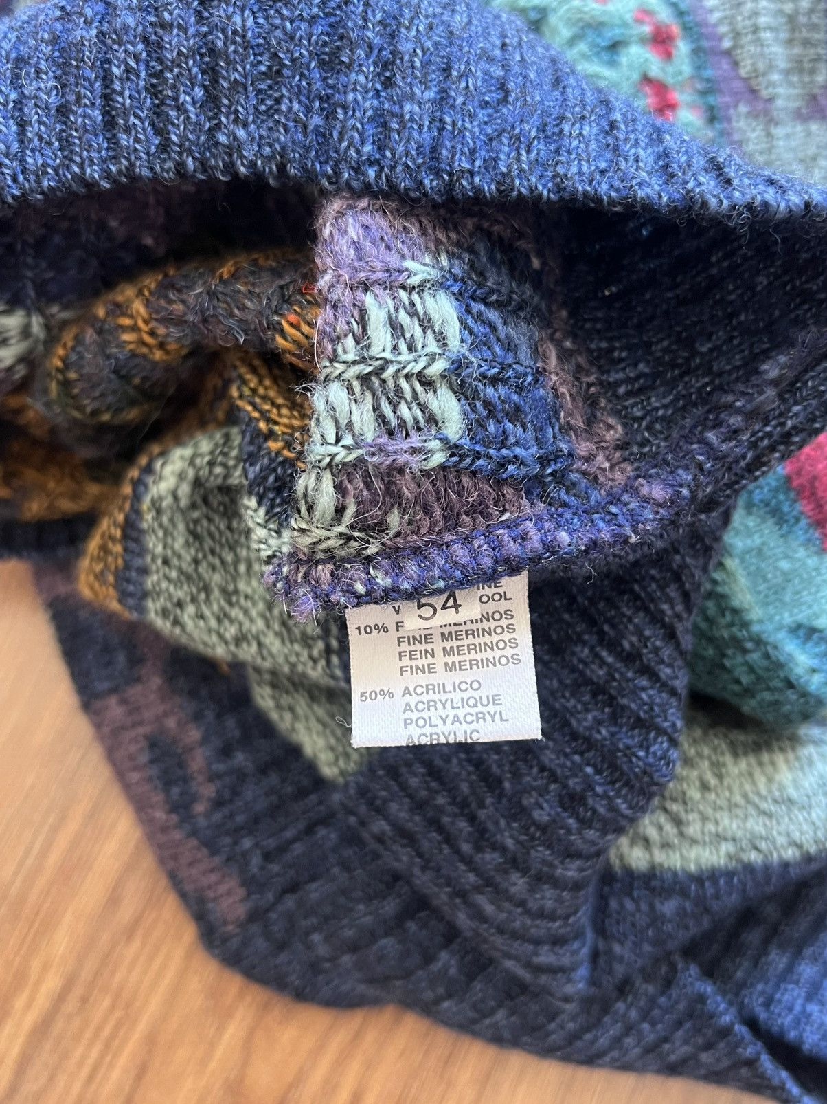 Vintage College by Marcazzani Knit Sweater Vest (Made in Italy) Size US XL / EU 56 / 4 - 6 Thumbnail