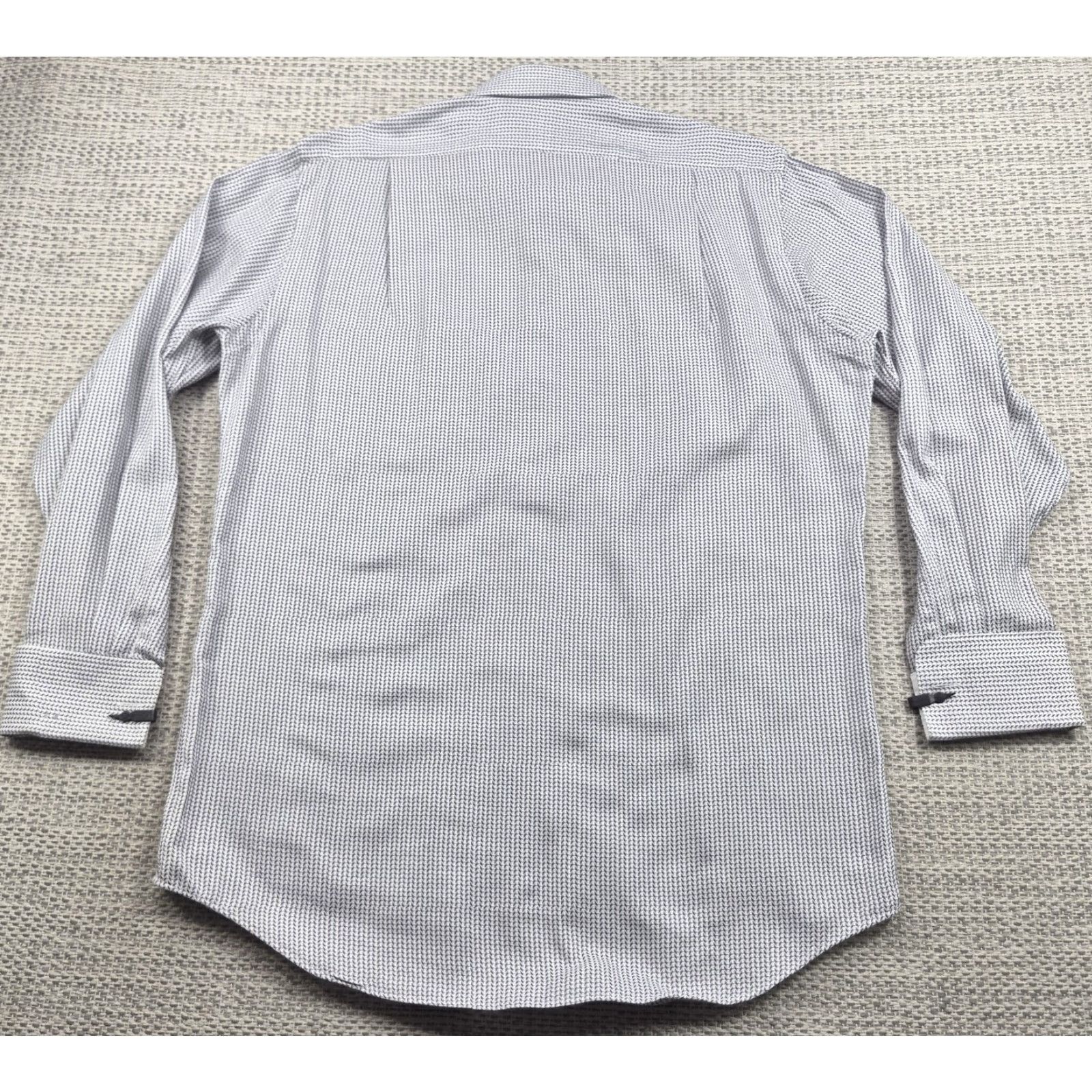 Vintage Paul Fredrick Shirt Mens 15.5 33 Regular Fit Button Up French Cuff Dress Shirt Size 42R - 4 Thumbnail