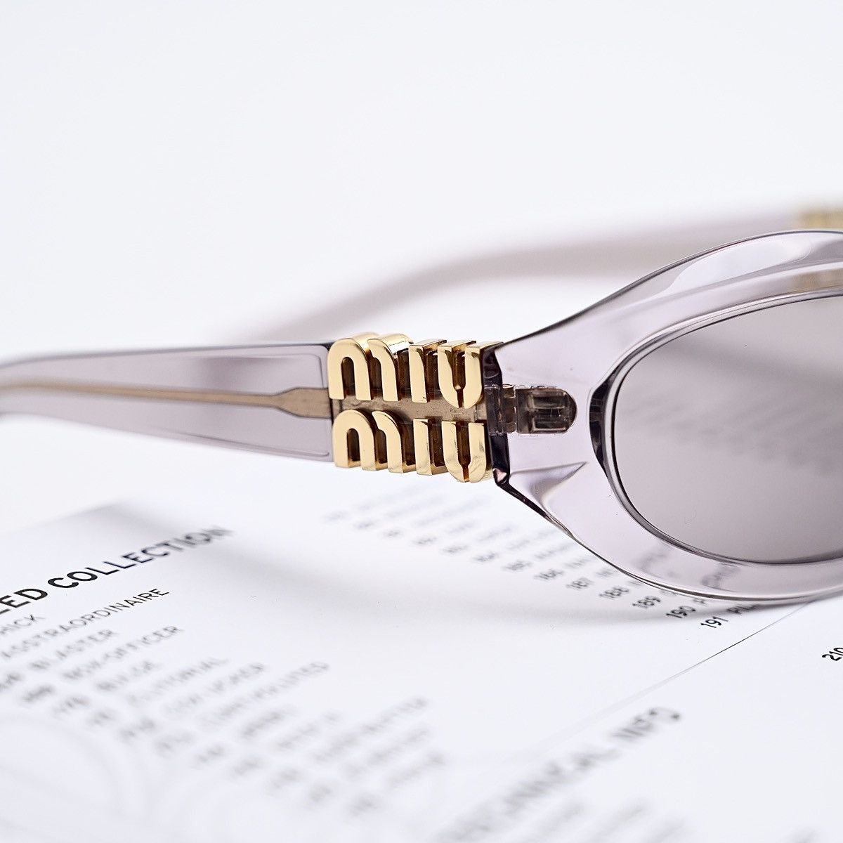 Miu Miu MIU MIU 0MU 14ZS SUNGLASSES Size ONE SIZE - 3 Thumbnail