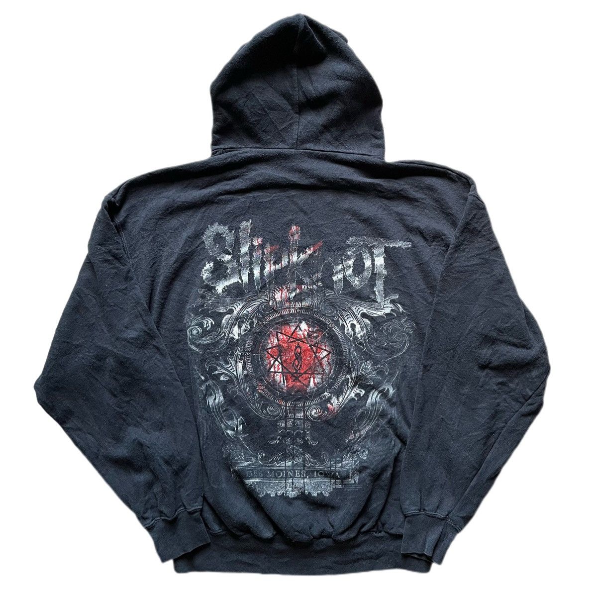 Slipknot × Vintage 00s Slipknot Hoodie FRUIT OF THE LOOM XL Size US XL / EU 56 / 4 - 2 Thumbnail