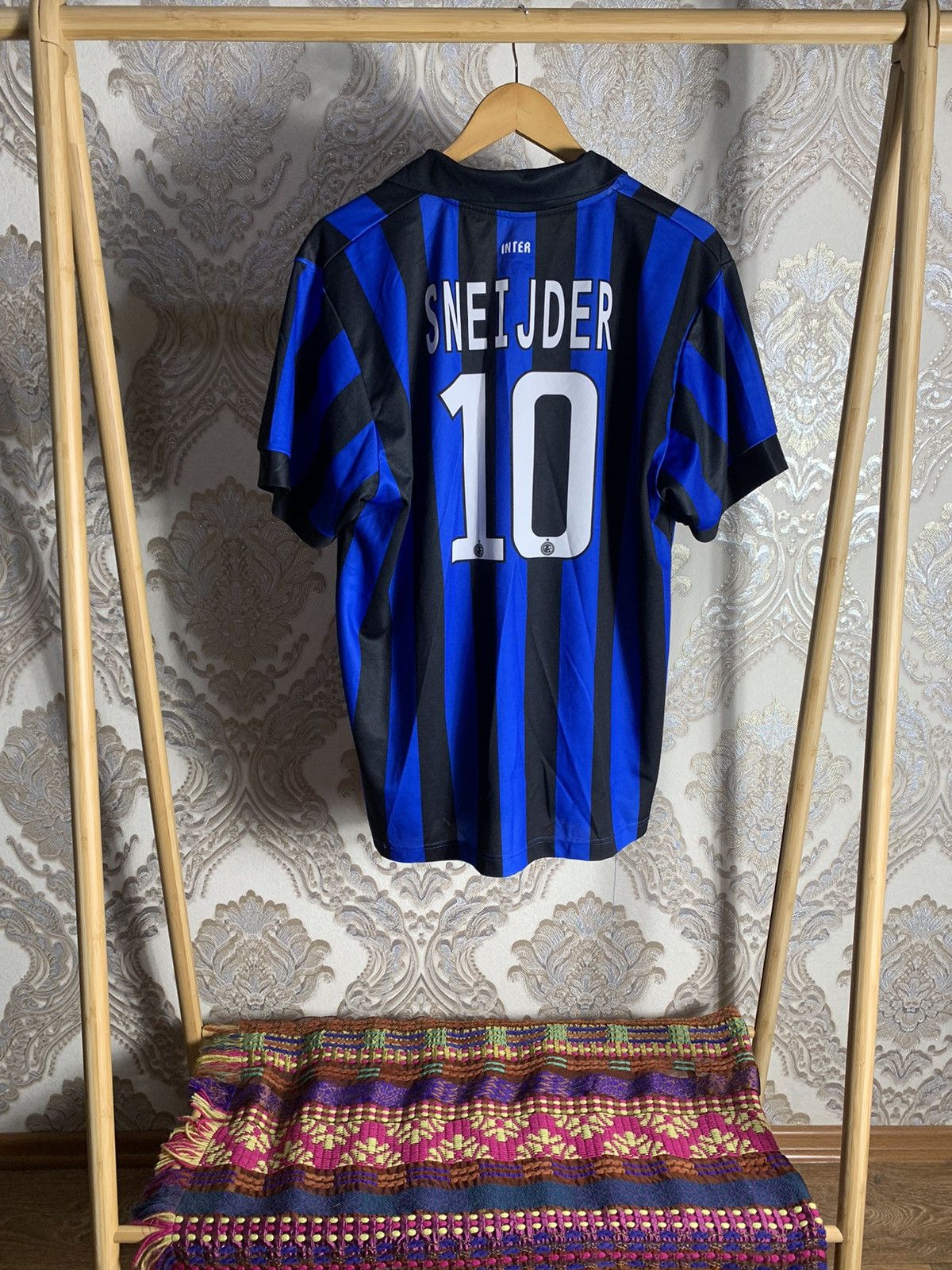 VINTAGE INTER MILAN SNEIJDER 10 SOCCER JERSEY DRILL Y2K RARE