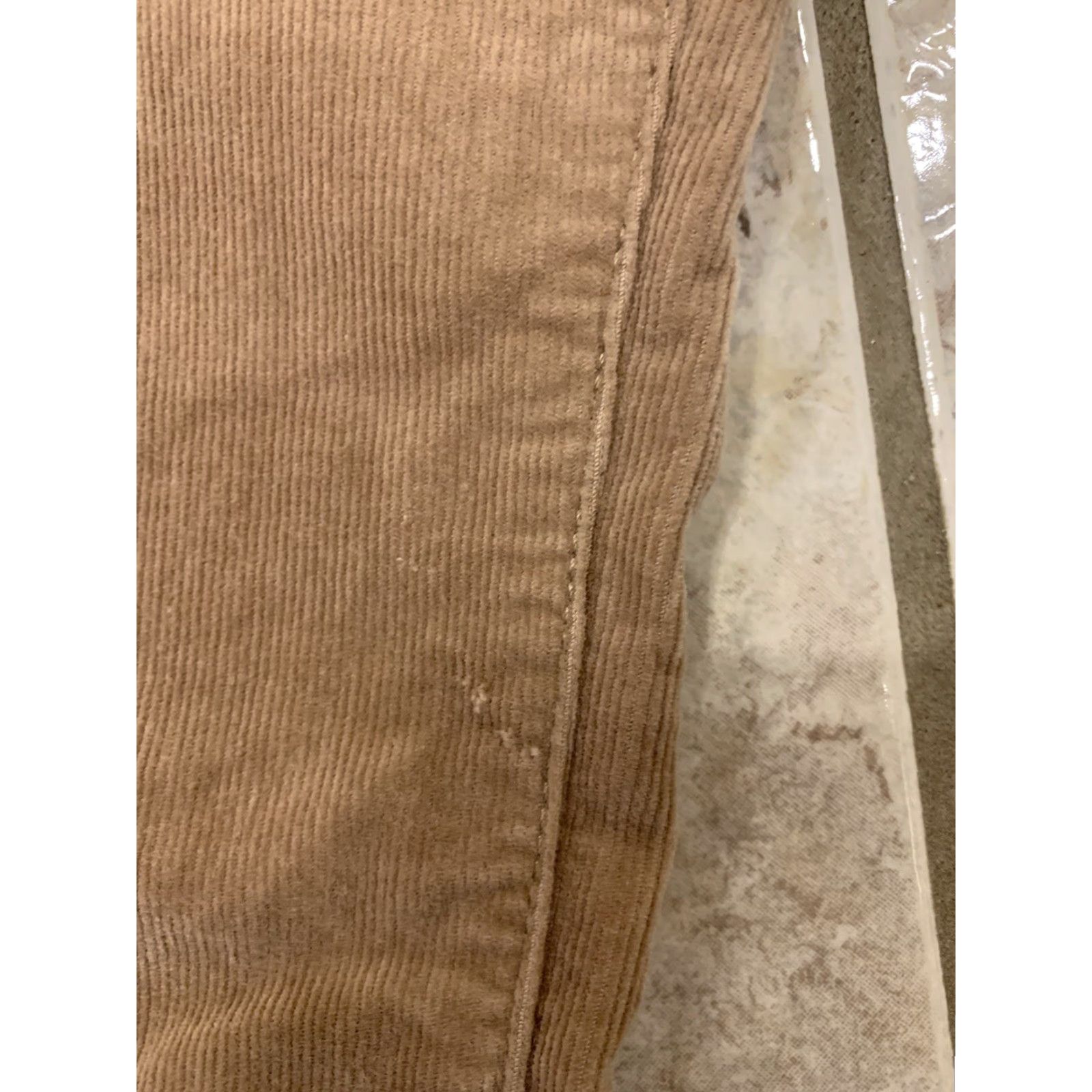 Talbots VINTAGE Women's 14 Talbots Beige High-Waist Straight Leg Stretch Corduroy Jeans 34X31 Size 36" / US 14 / IT 50 - 6 Thumbnail