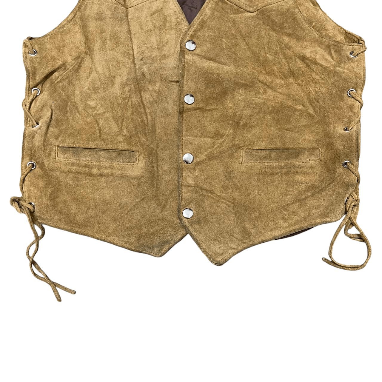 Japanese Brand Vintage Gin Urban American Leather Suede Vest Size US S / EU 44-46 / 1 - 3 Thumbnail