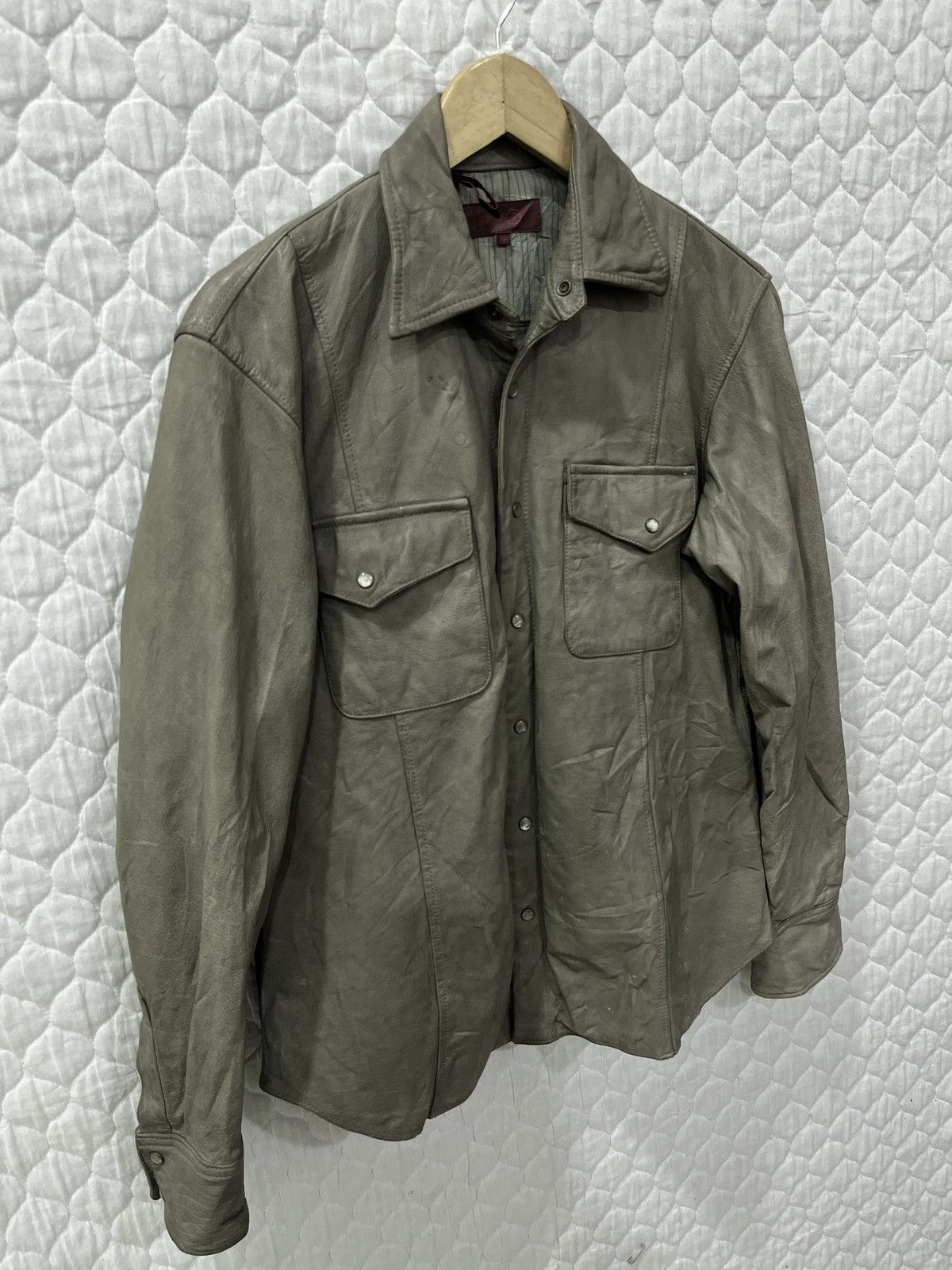 Genuine Leather 🔥🔥🔥ARCHIVE WHOLE 9 JACKET SHIRTS LEATHER Size S / US 4 / IT 40 - 3 Thumbnail