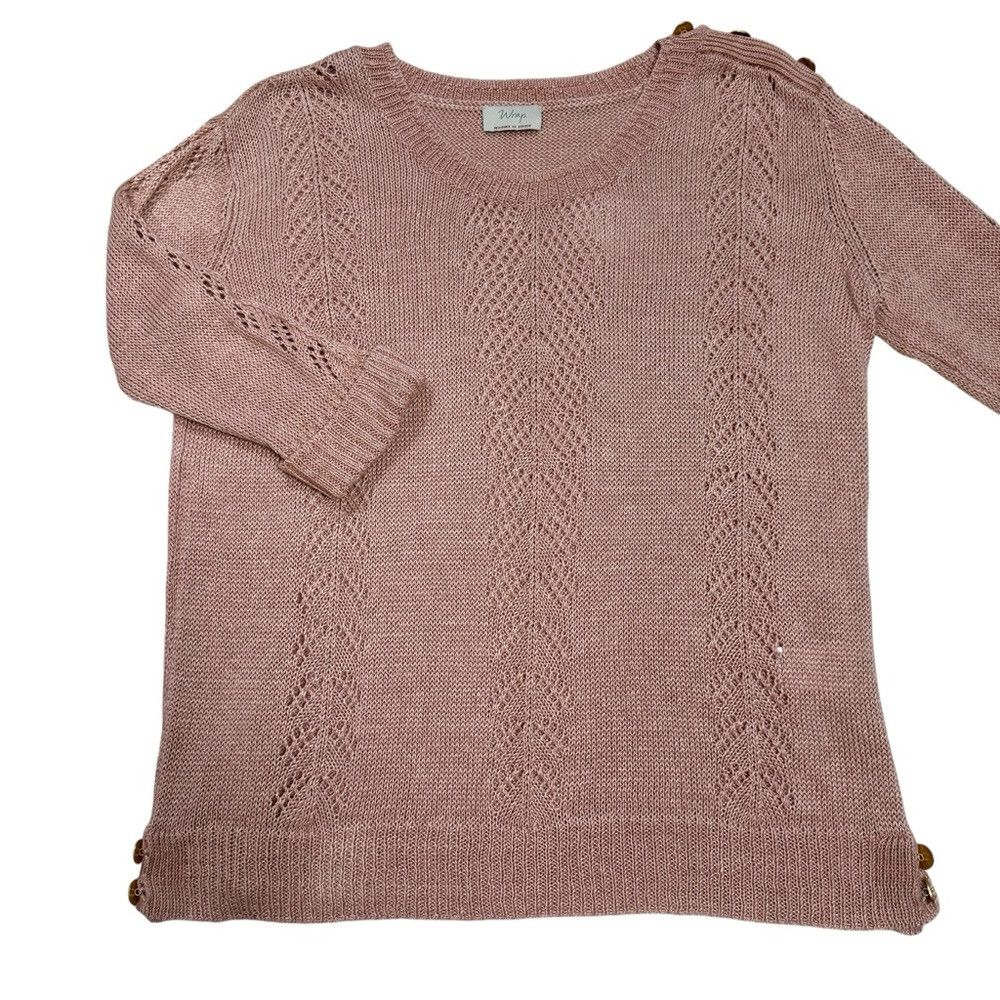 Other Wrap London Linen Knit Sweater Size 12 Size XL / US 12-14 / IT 48-50 - 6 Thumbnail