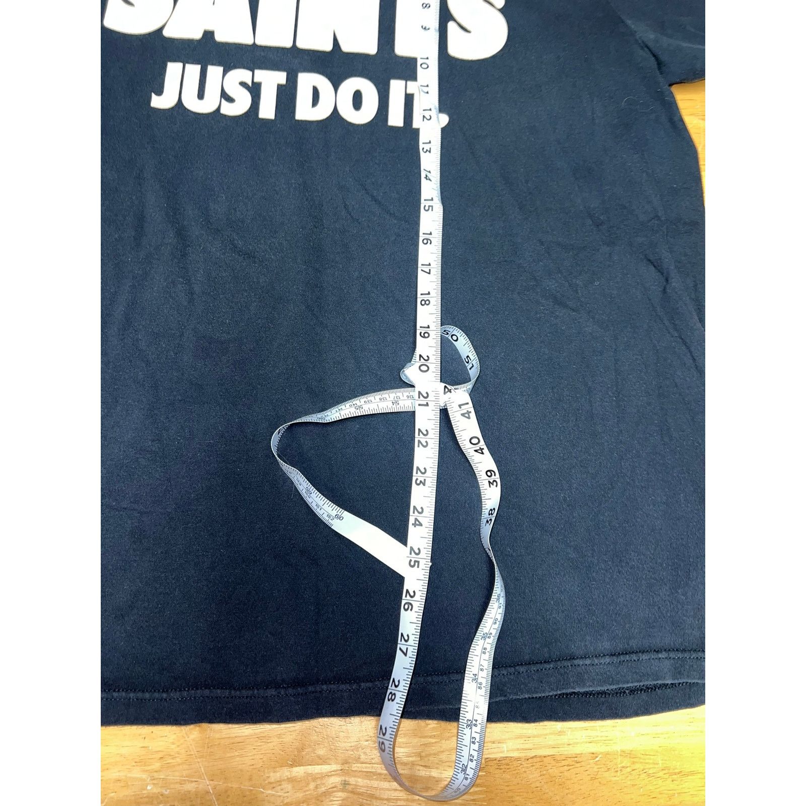 Nike New Orleans Saints Shirt Nike Just Do it Black Sports Tee XL Size US XL / EU 56 / 4 - 8 Thumbnail
