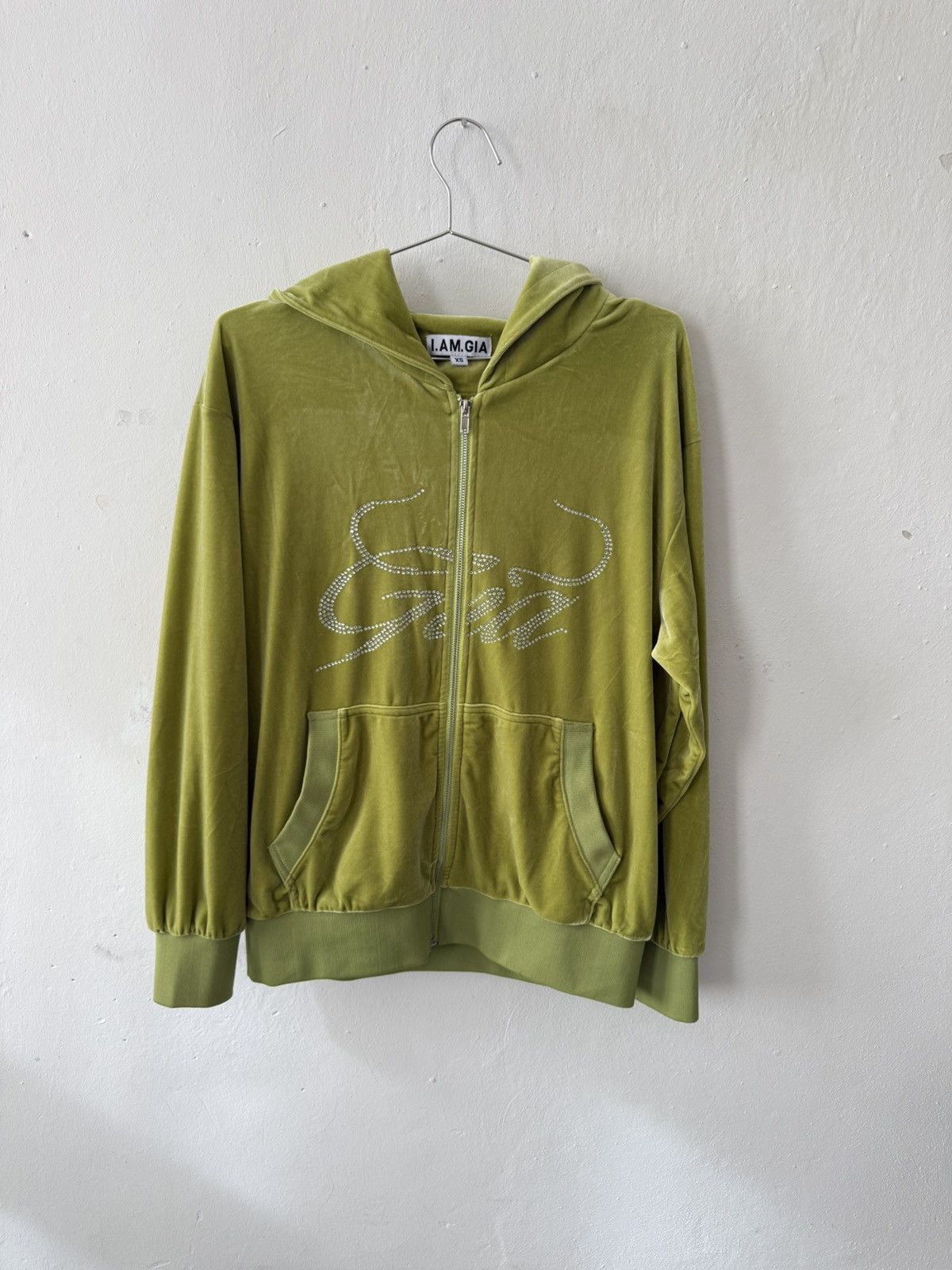 I.AM.GIA I am gia hoodie jacket rhinestone embroided velvet y2k Size S / US 4 / IT 40 - 3 Thumbnail