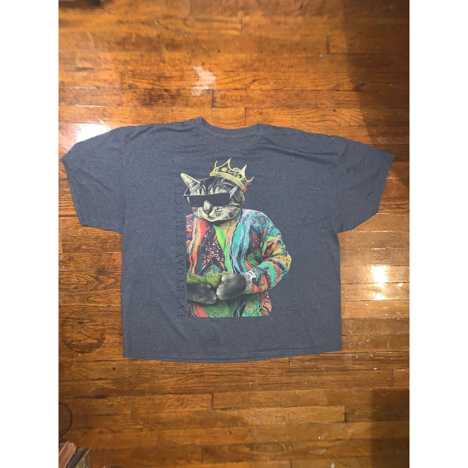 Other × Rap Tees Biggie Cat Graphic T Shirt 2XL Everyday Struggle Rap Tee Size US XXL / EU 58 / 5 - 2 Thumbnail