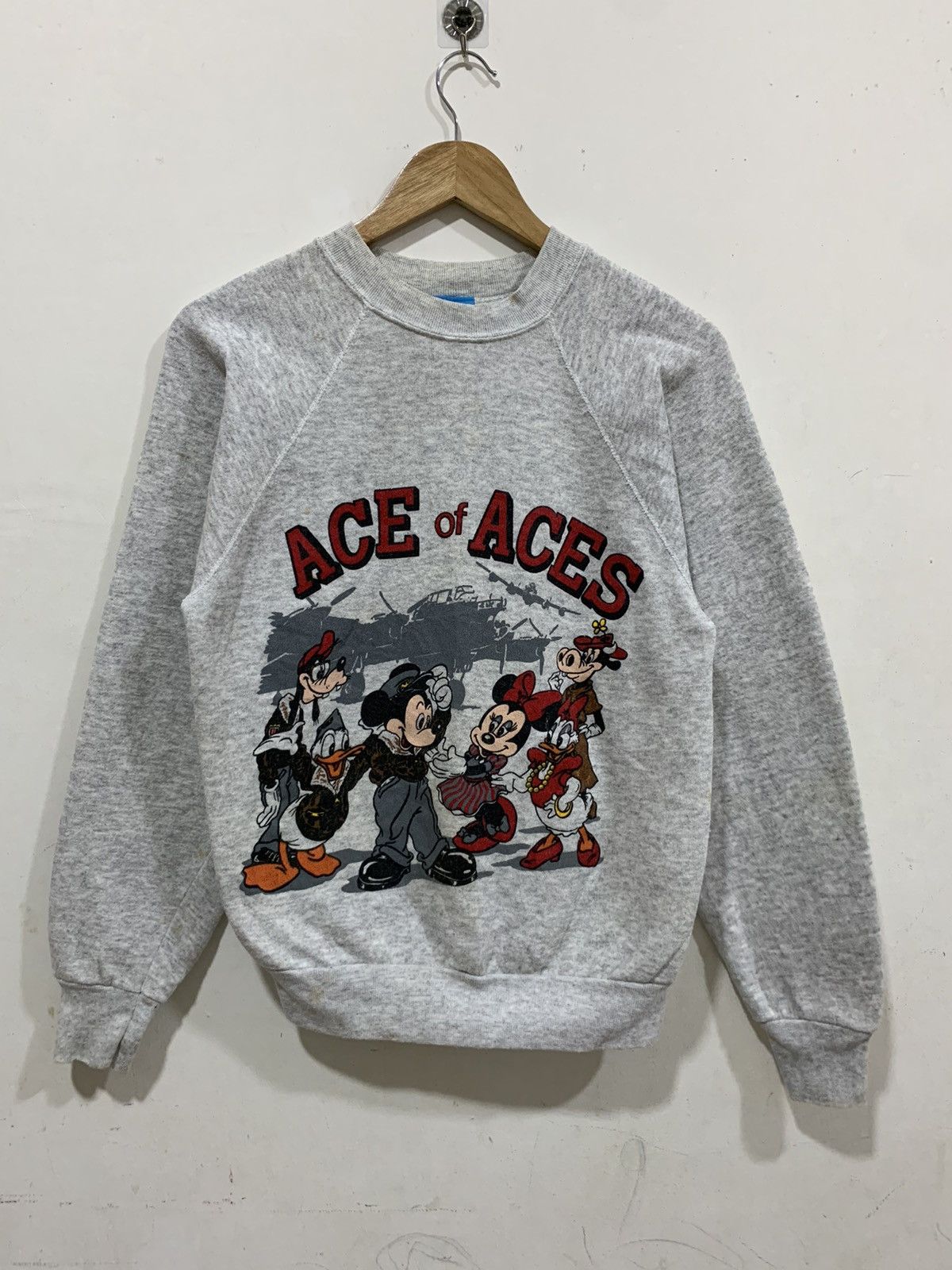 Arc'teryx × Mickey Mouse × Vintage Vintage Mickey Ace Of Aces Sweatshirt S Size US S / EU 44-46 / 1 - 1 Thumbnail