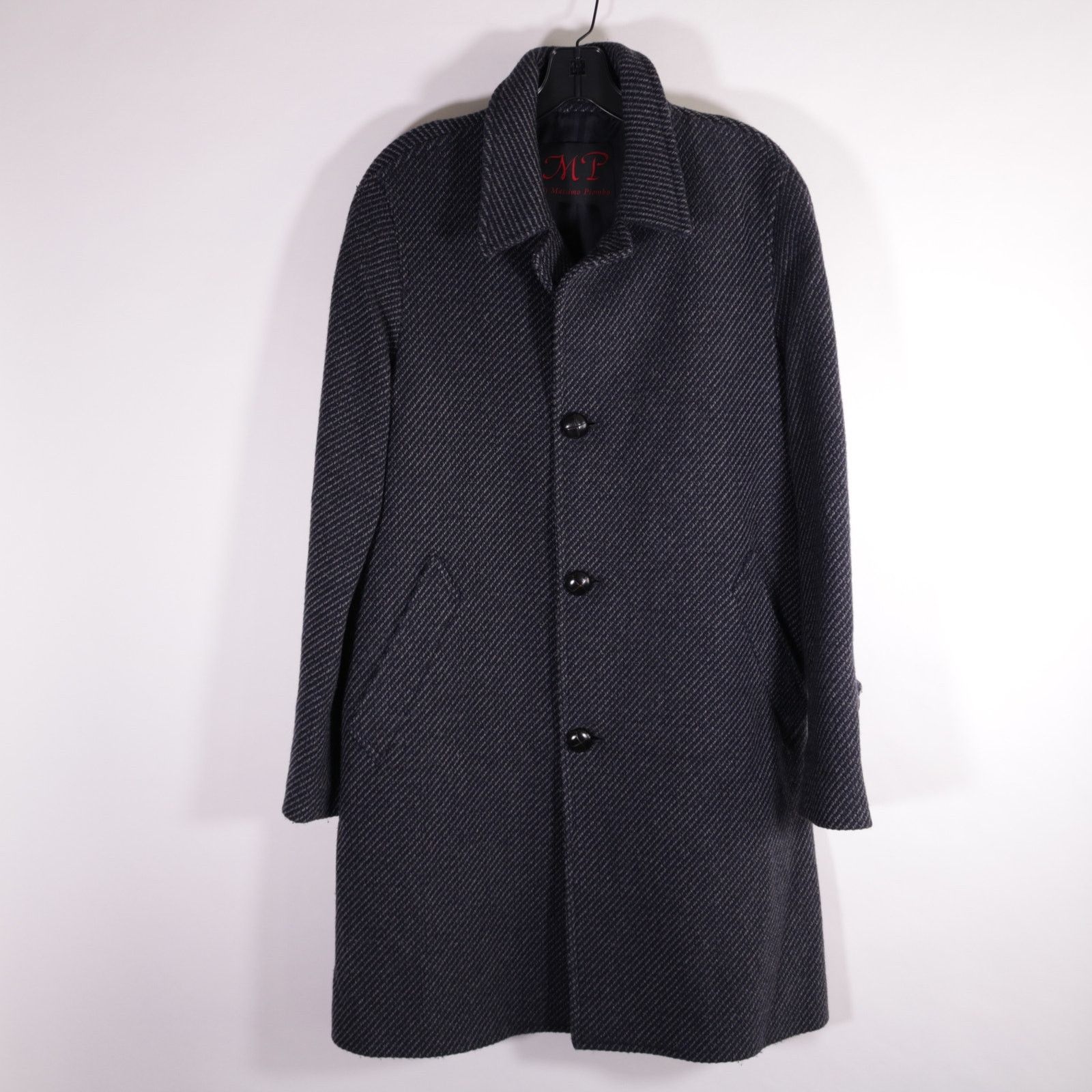 MP Massimo Piombo MP Massimo Piombo Textured Wool Coat Jacket 44 Extra Small Size US XS / EU 42 / 0 - 1 Thumbnail