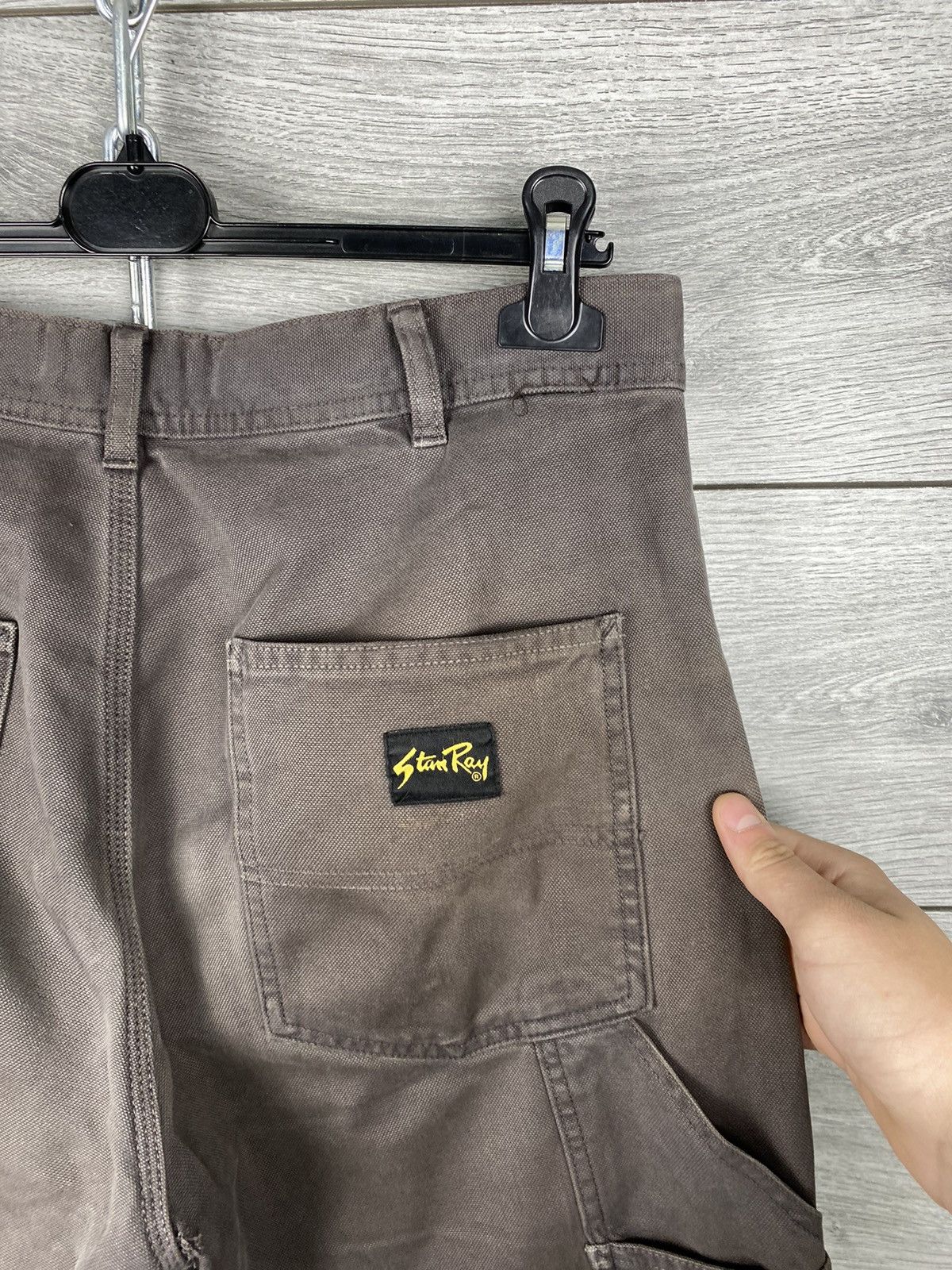 Stan Ray Vintage Faded Stan Ray Carpenter Brown Baggy Jeans Size US 31 - 13 Thumbnail