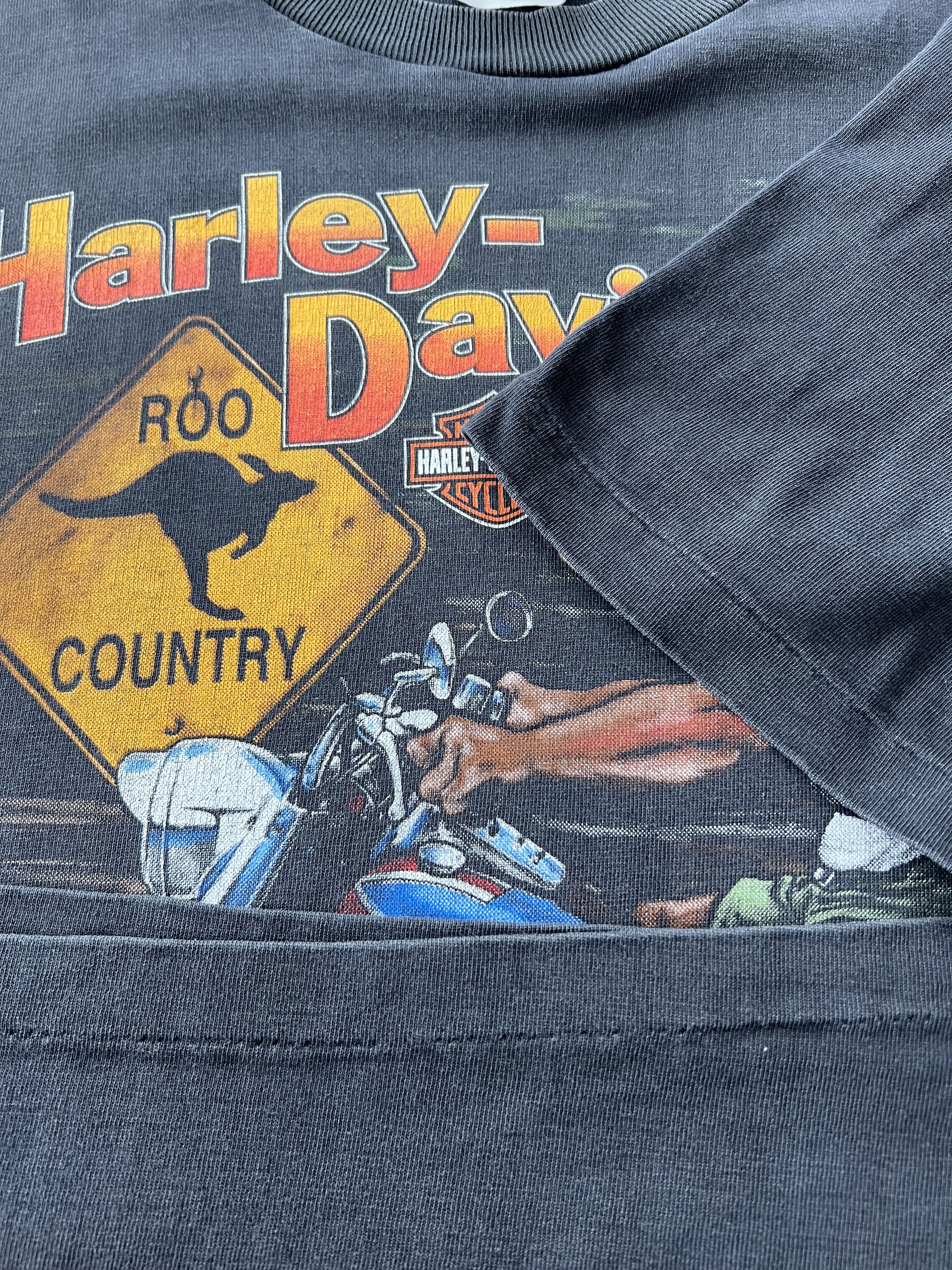 Harley Davidson Vintage 1997 Harley Davidson Australia Kangaroo T-shirt Size US M / EU 48-50 / 2 - 9 Thumbnail