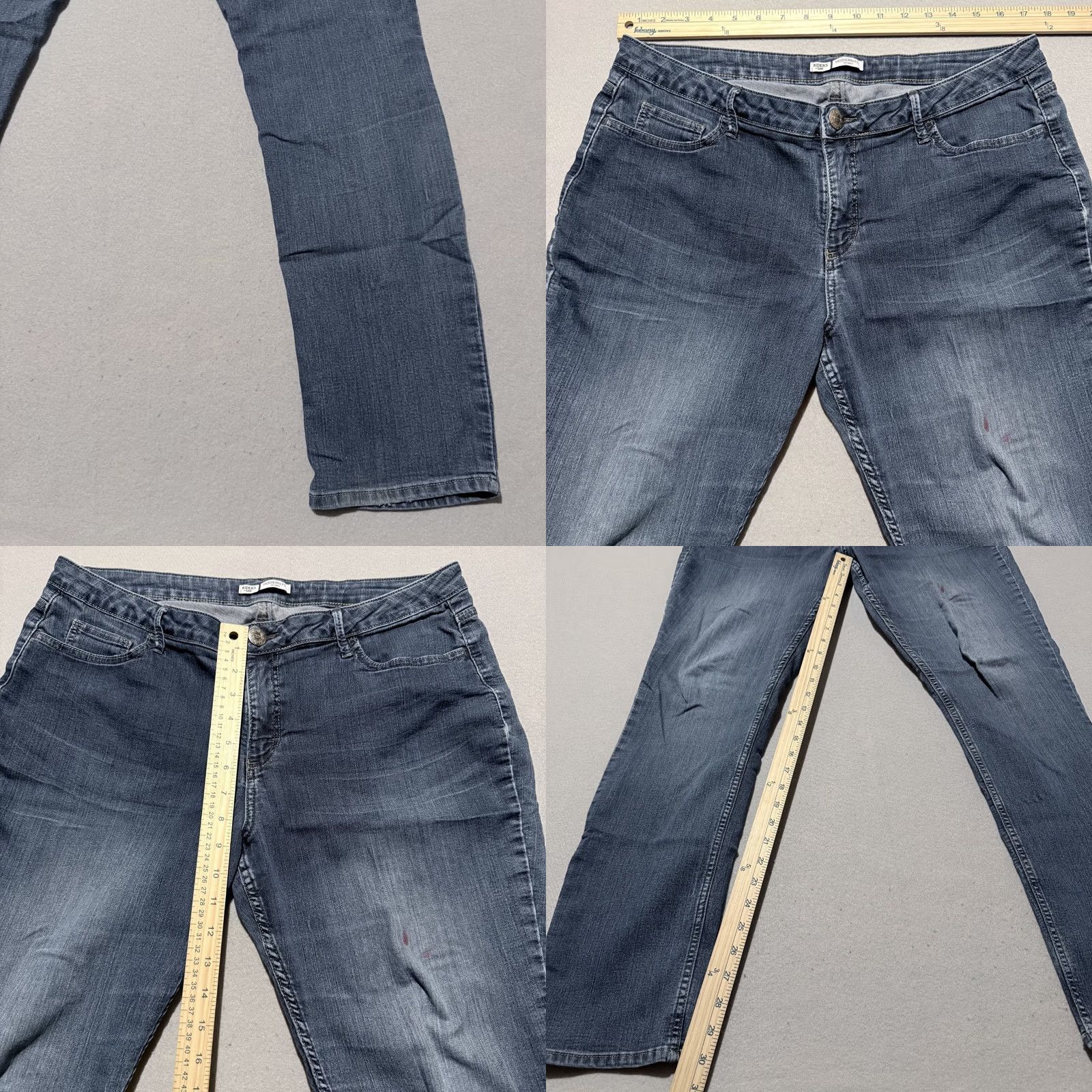 Lee Riders by Lee Skinny Jeans Women's Blue Denim Mid Rise Modern Fit - 35X30 Size 24" / US 00 / IT 34 - 8 Thumbnail