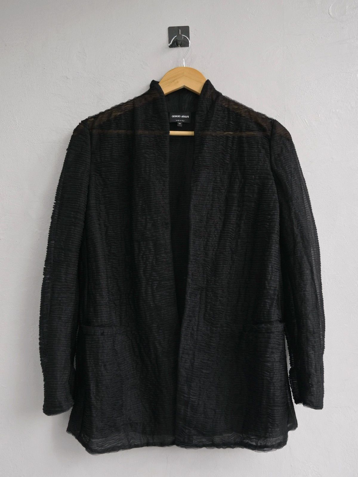 Giorgio Armani Giorgio Armani Textured Cardigan Jacket Size XS / US 0-2 / IT 36-38 - 4 Thumbnail