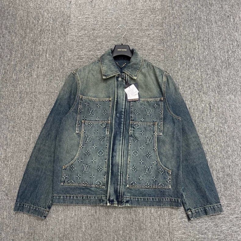 Louis Vuitton Louis Vuitton Distressed Denim Jacket - dmc Size US M / EU 48-50 / 2 - 1 Thumbnail
