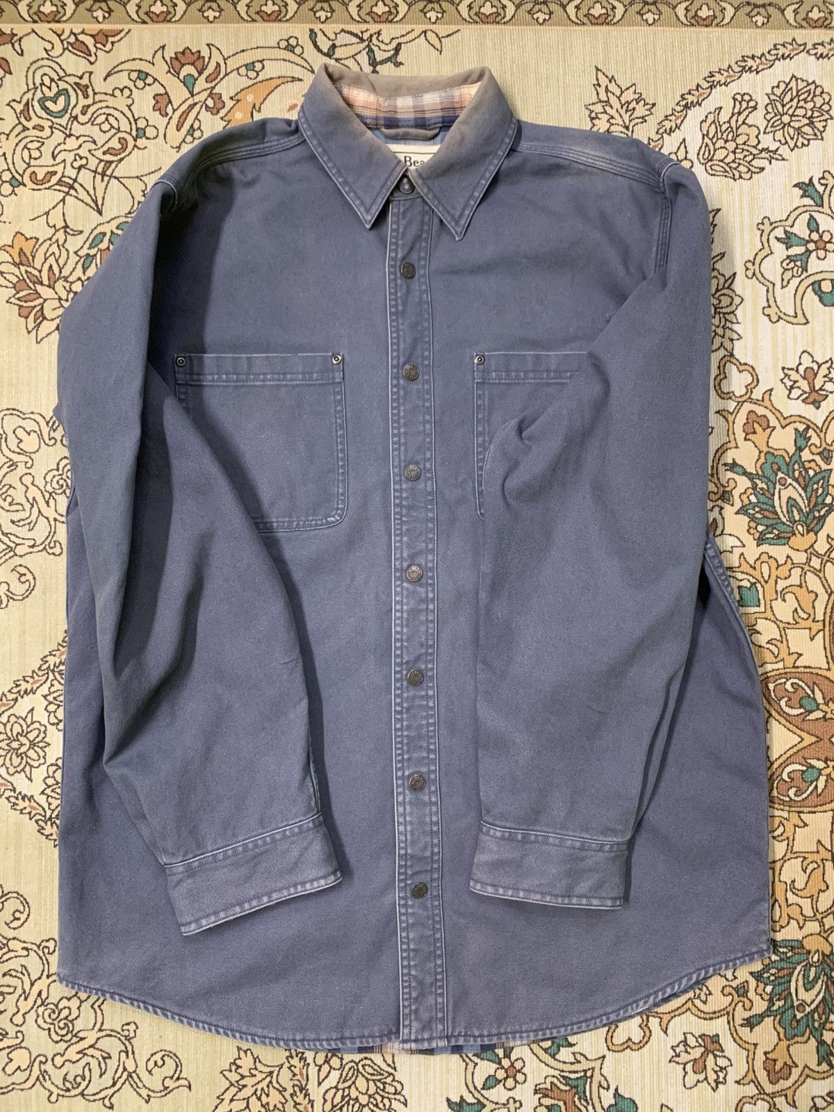 L.L. Bean VINTAGE LL BEAN WORKWEAR DUCK CANVAS SHIRT Size US M / EU 48-50 / 2 - 5 Thumbnail