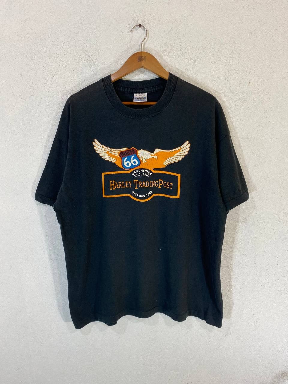 image of Avant Garde x Harley Davidson Vintage Harley Trading Post Tee Nice Design in Black, Men's (Size XL)