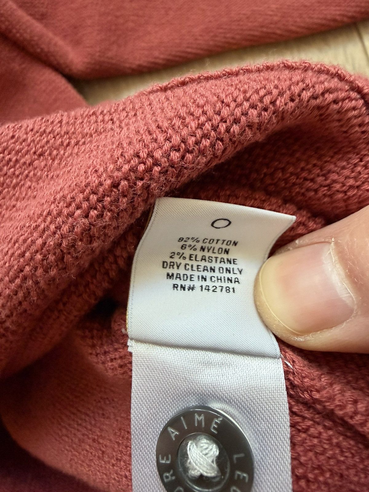 Aime Leon Dore aime leon dore burgundy cardigan / vest small Size US S / EU 44-46 / 1 - 7 Thumbnail