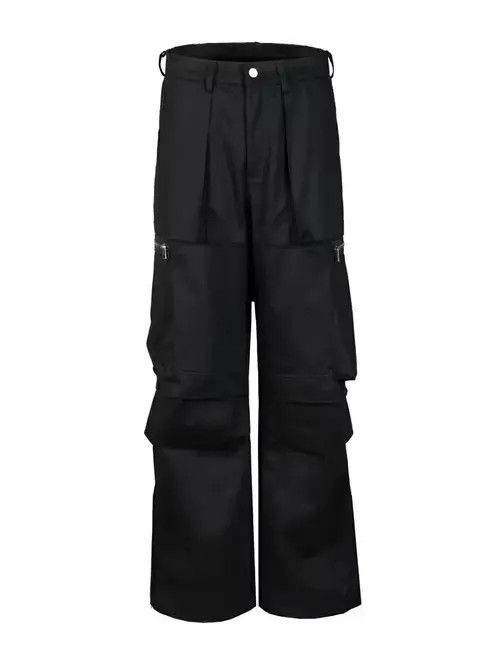 Designer × Vintage function utility flared pleated cargo pants Size US 32 / EU 48 - 3 Thumbnail